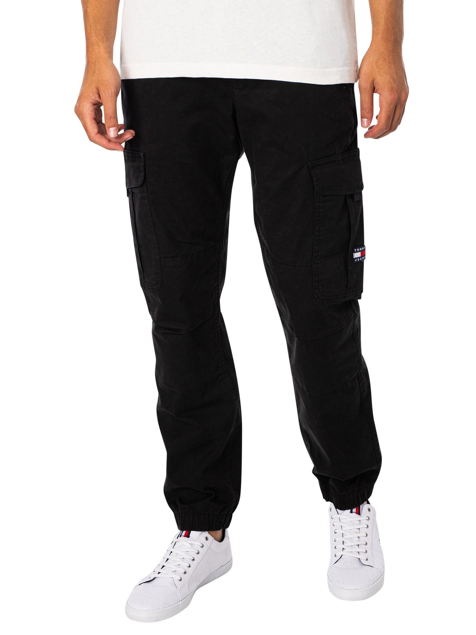 Tommy Hilfiger Ethan Cargo Trousers in Black for Men | Lyst Canada