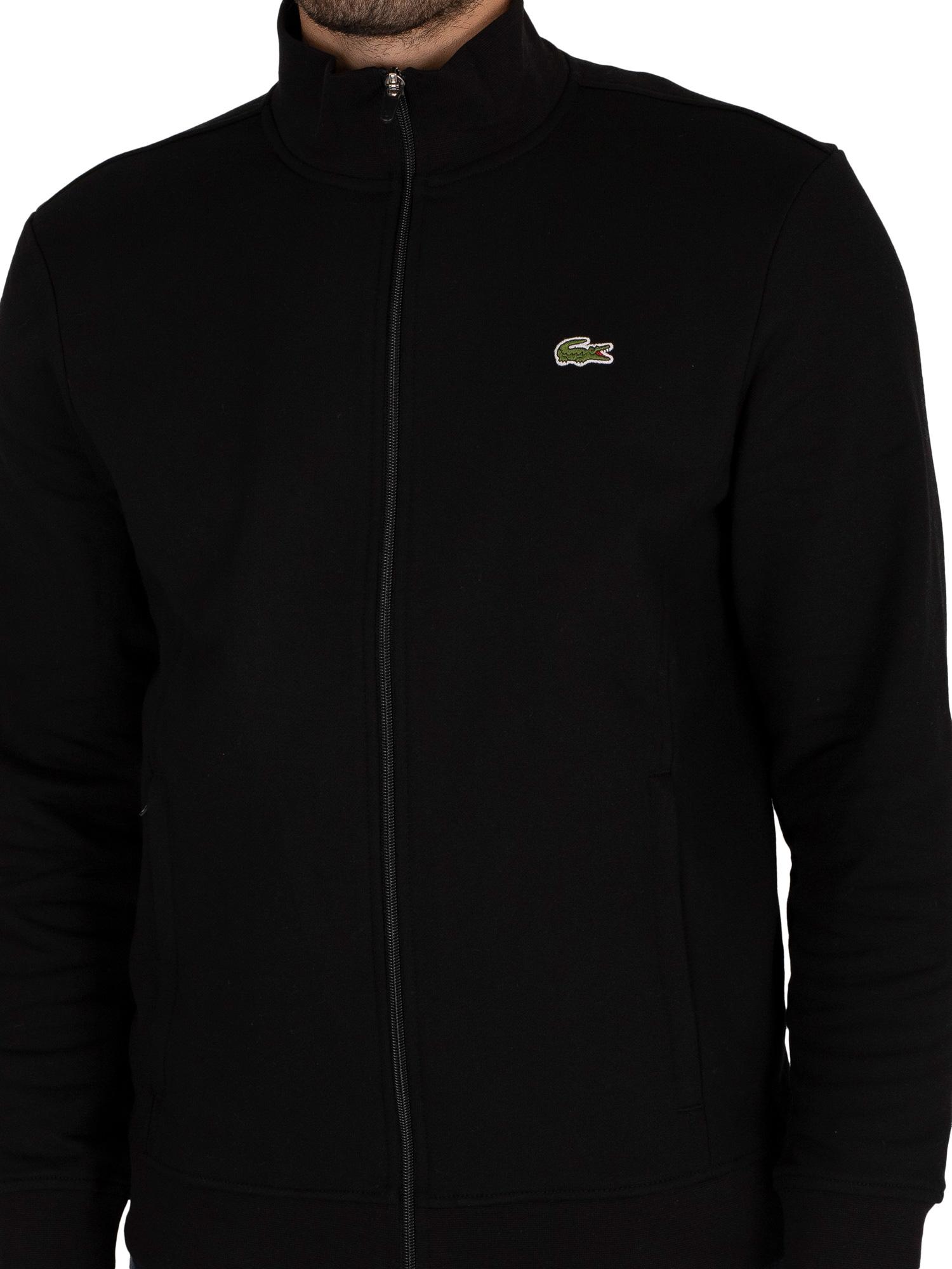 Lacoste Logo Track Jacket in Black for Men - Lyst