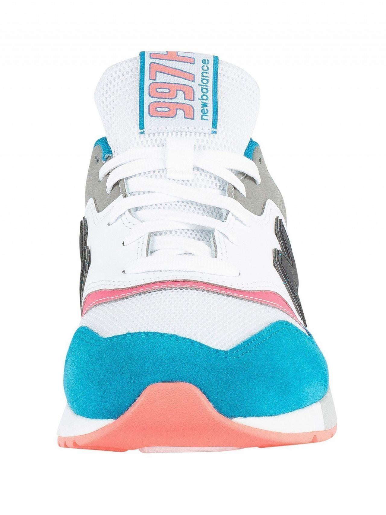 New Balance Deep Ozone Blue/guava 997 Trainers for Men | Lyst