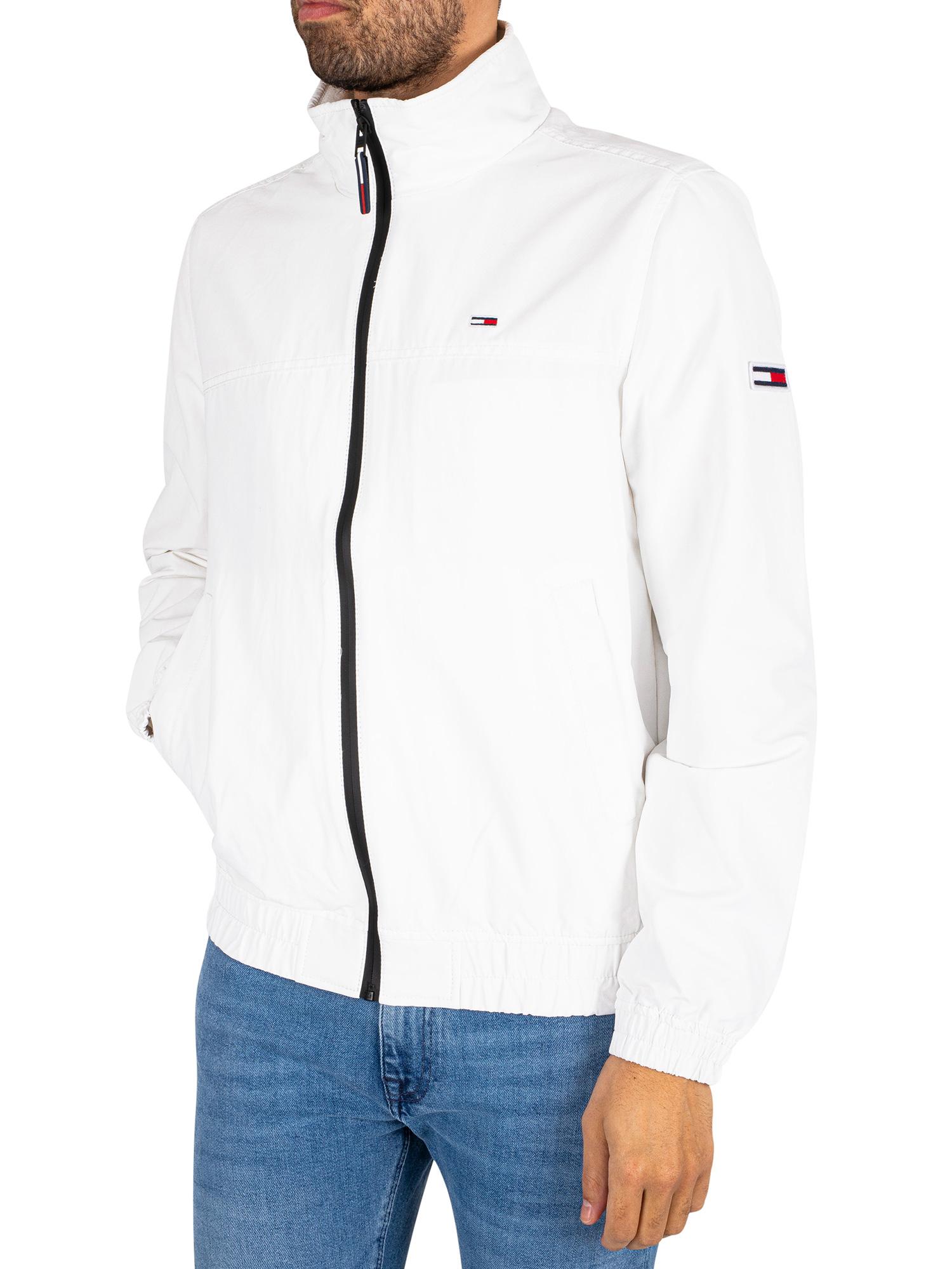 Tommy Hilfiger Bomber Jacket in White for | Lyst