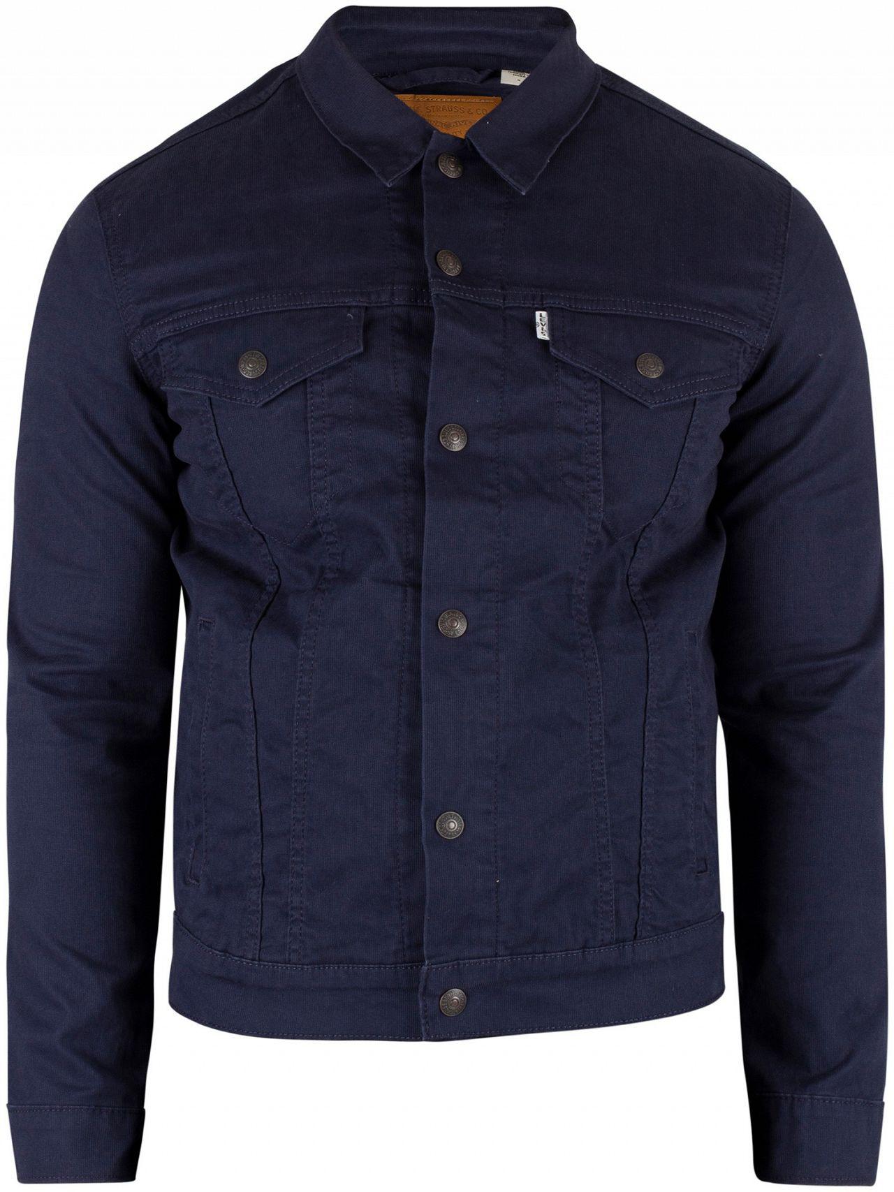 Levi's Cotton Navy Blazer The Trucker Jacket in Blue for Men - Lyst