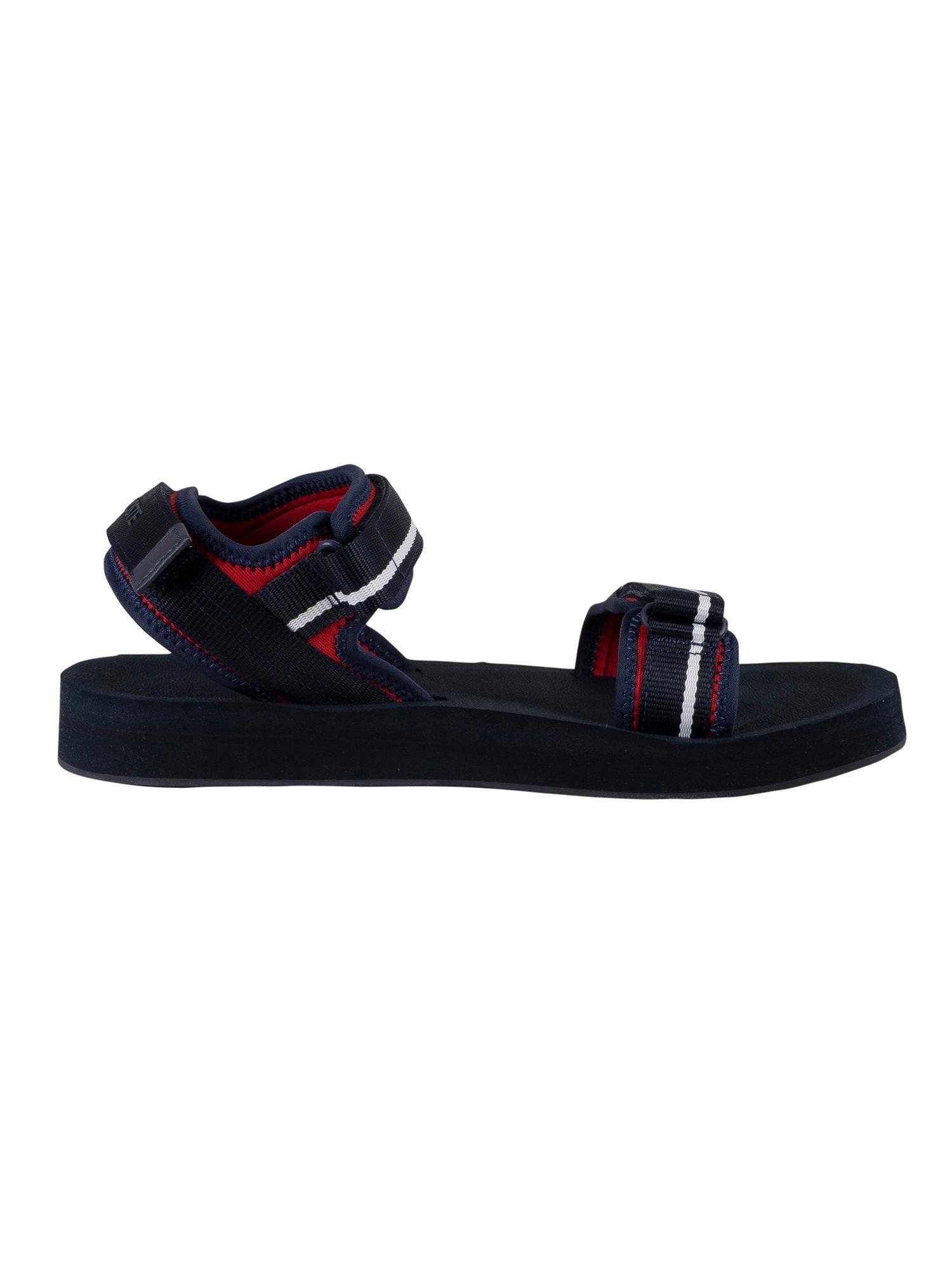 Lacoste Leather Suruga 120 1 Cma Sandals in Navy/Red/White (Blue) for ...