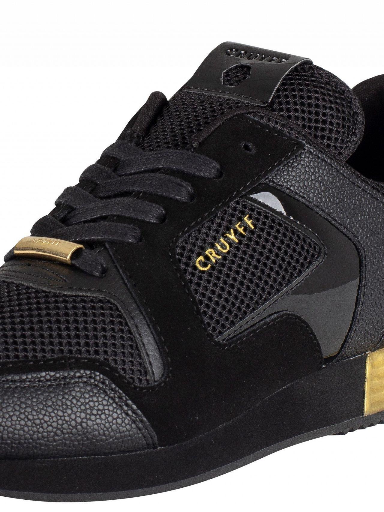 Cruyff Lusso CC6830201492 Schnürer Herren Turnschuhe Schwarz Gold Sneakers