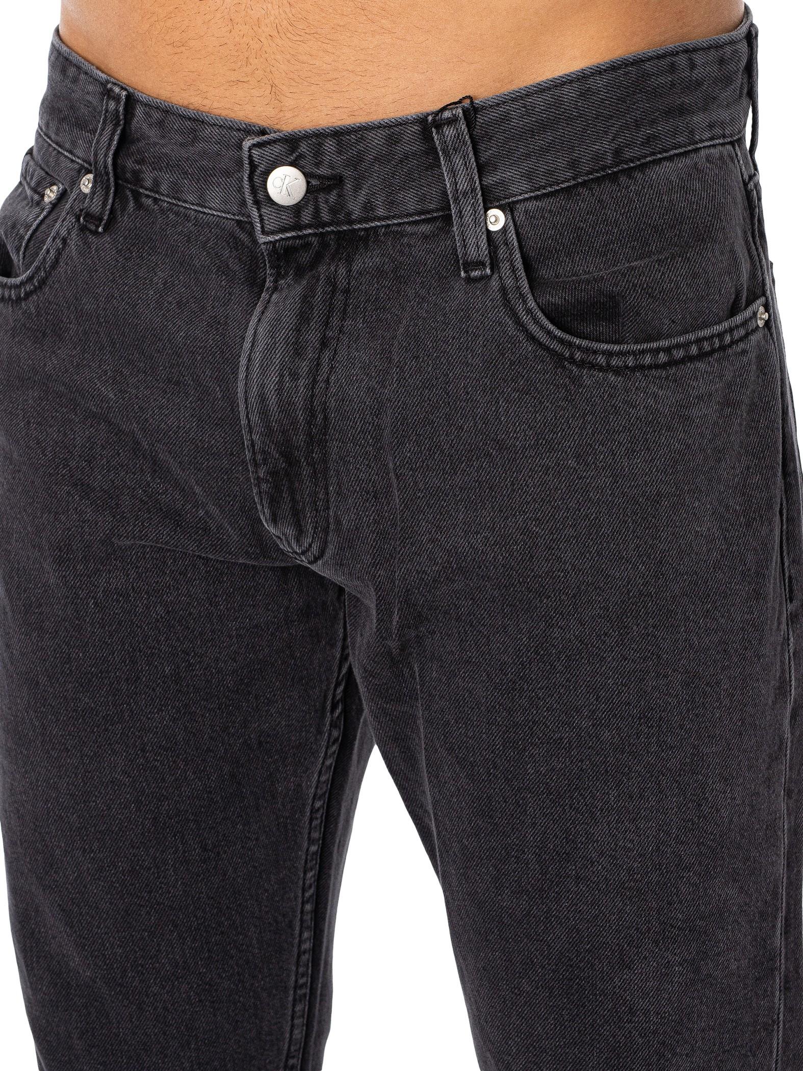 Calvin Klein Authentic Straight Jeans in Black for Men | Lyst