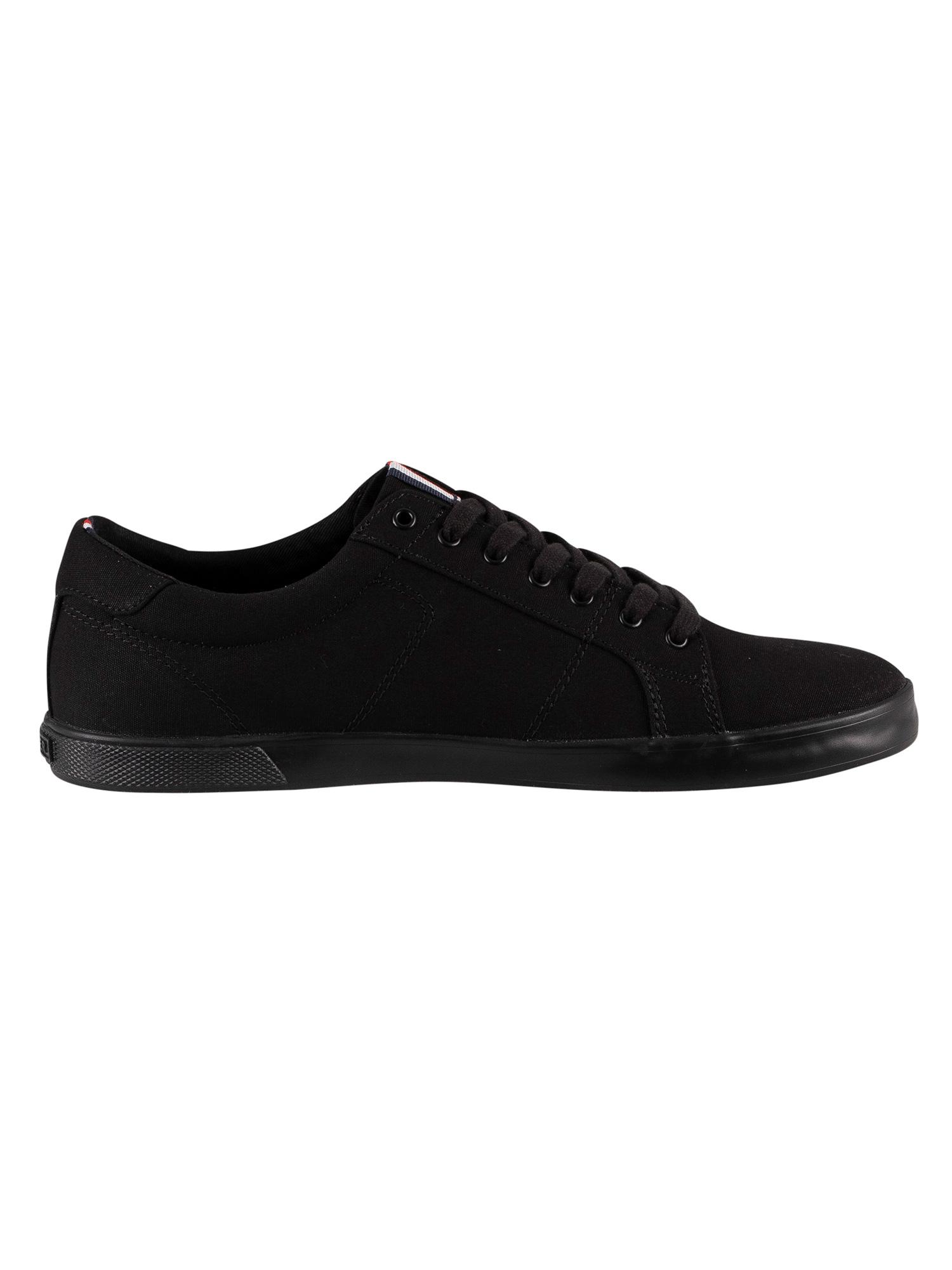 Tommy Hilfiger Harlow Canvas Trainers in Black for Men | Lyst