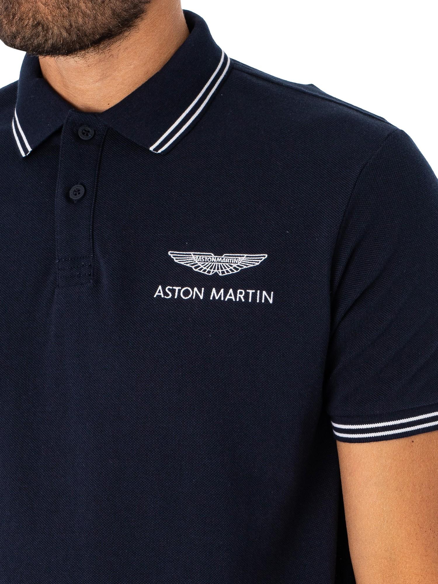 Envío Corredor Piscina Hackett Aston Martin Racing Tipped Polo Shirt in Blue for Men | Lyst