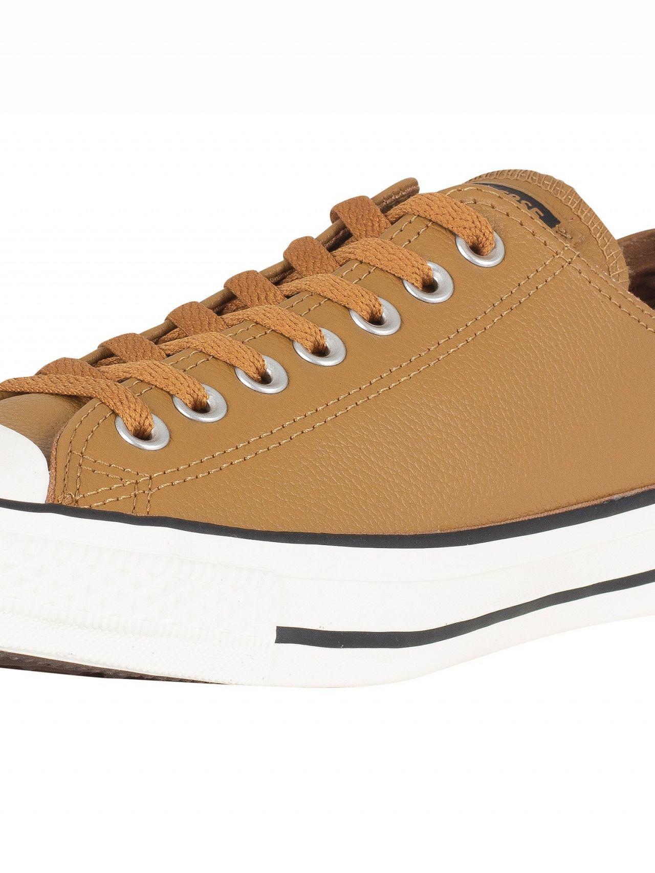 converse chuck taylor all star hi canvas sneakers in burnt caramel