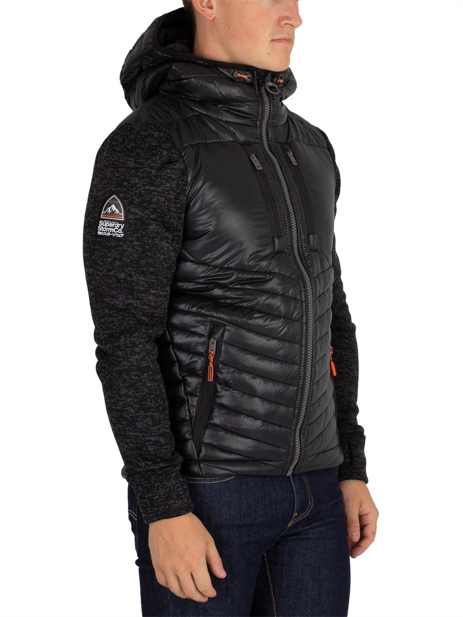 Superdry Synthetic S Storm Hybrid Jacket In Black Granite Marl for Men -  Save 53% | Lyst