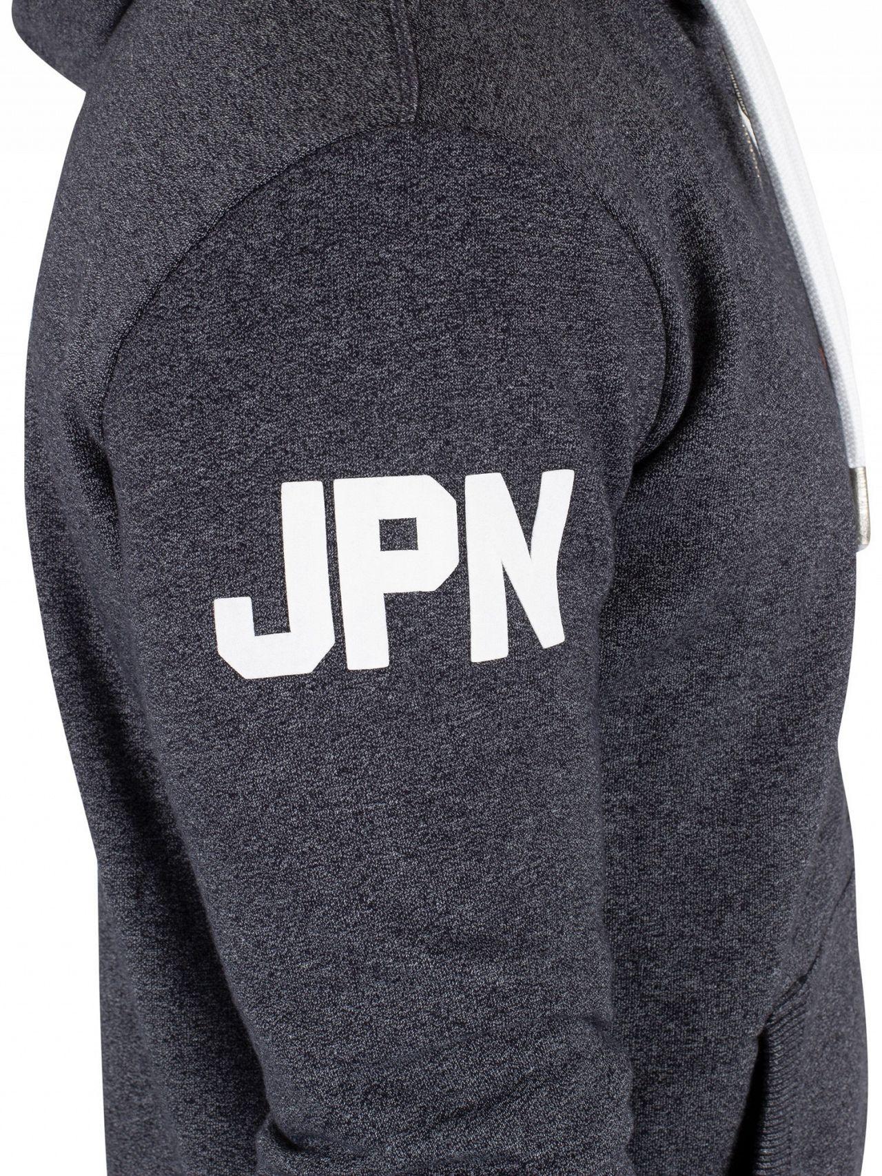 vintage authentic duo zip hoodie