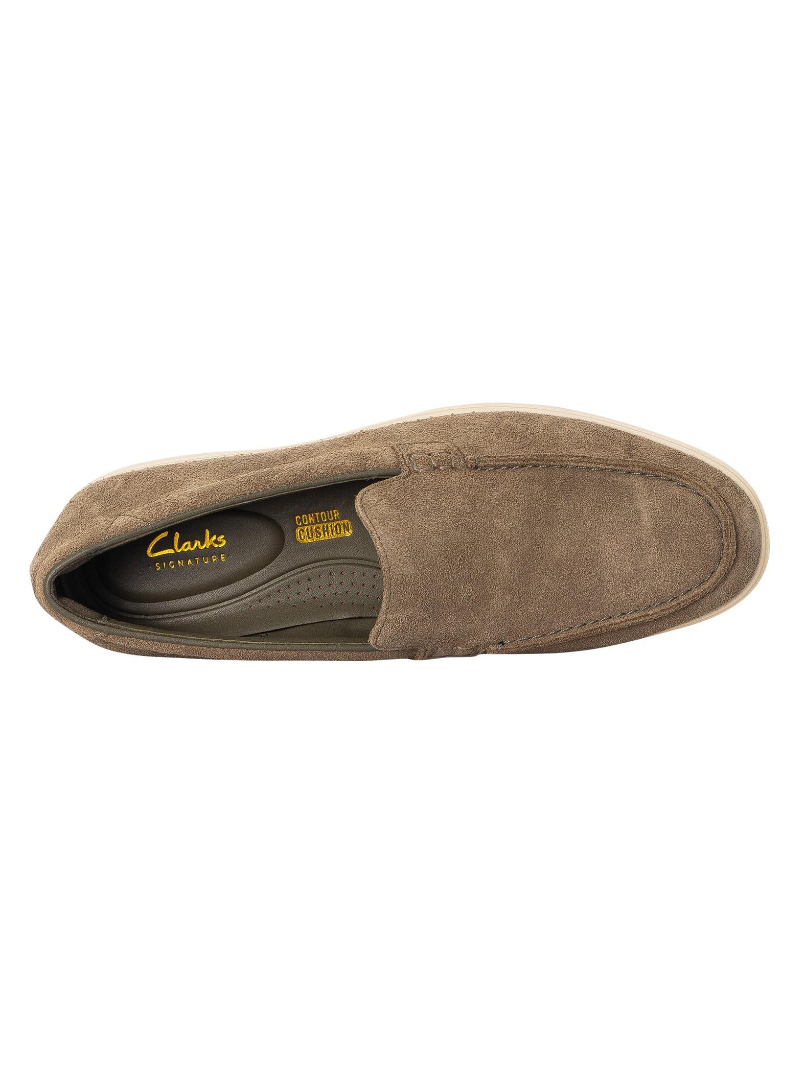 Clarks suede loafers online