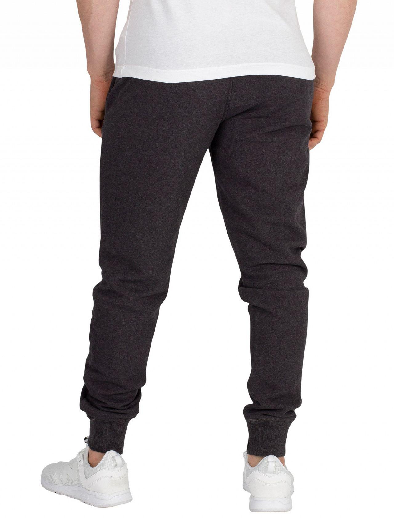 Tommy Hilfiger Cotton Charcoal Heather Basic Branded Joggers in Gray ...