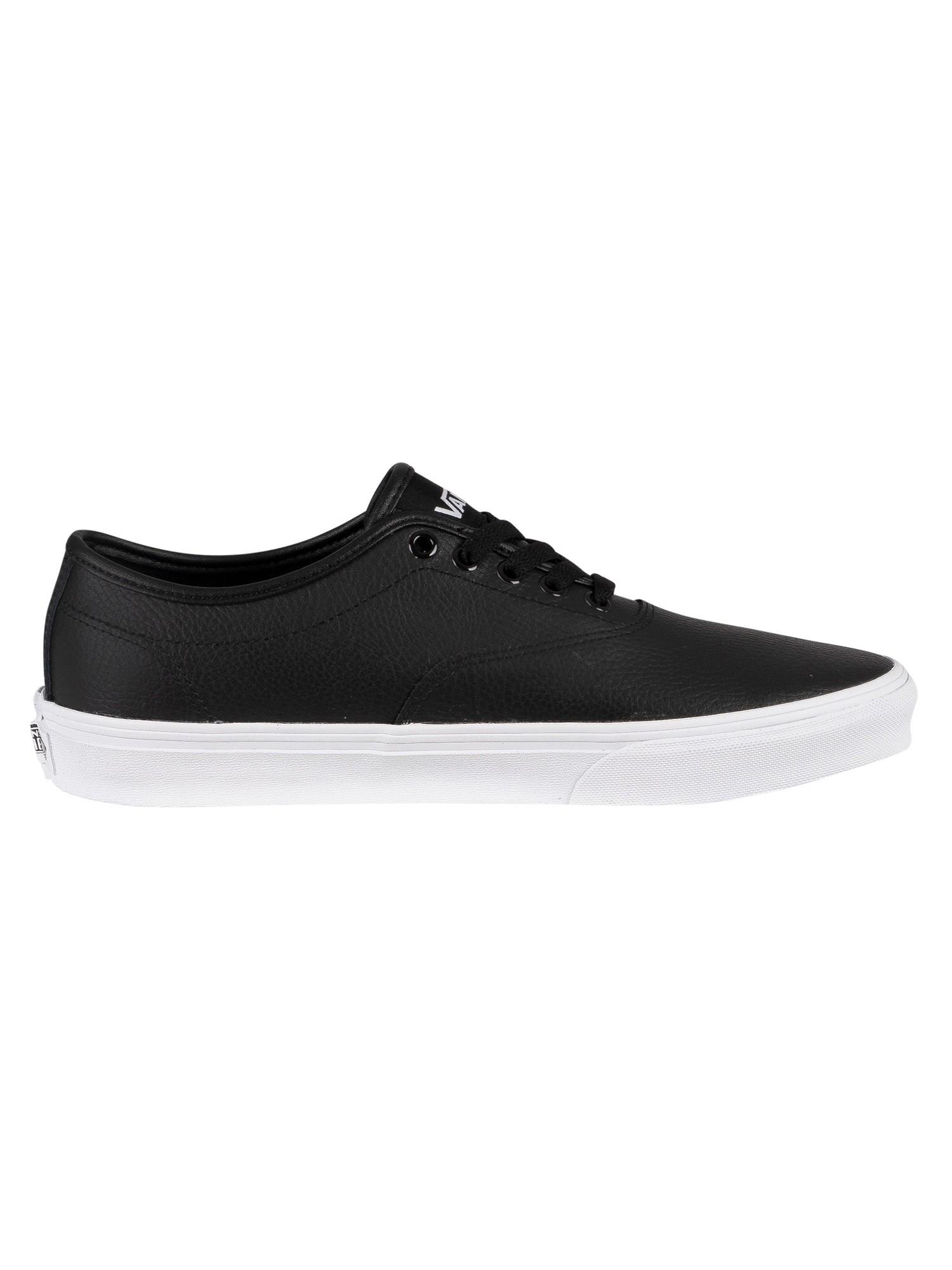 Vans Doheny Decon Tumble Leather Trainers in Black for Men | Lyst