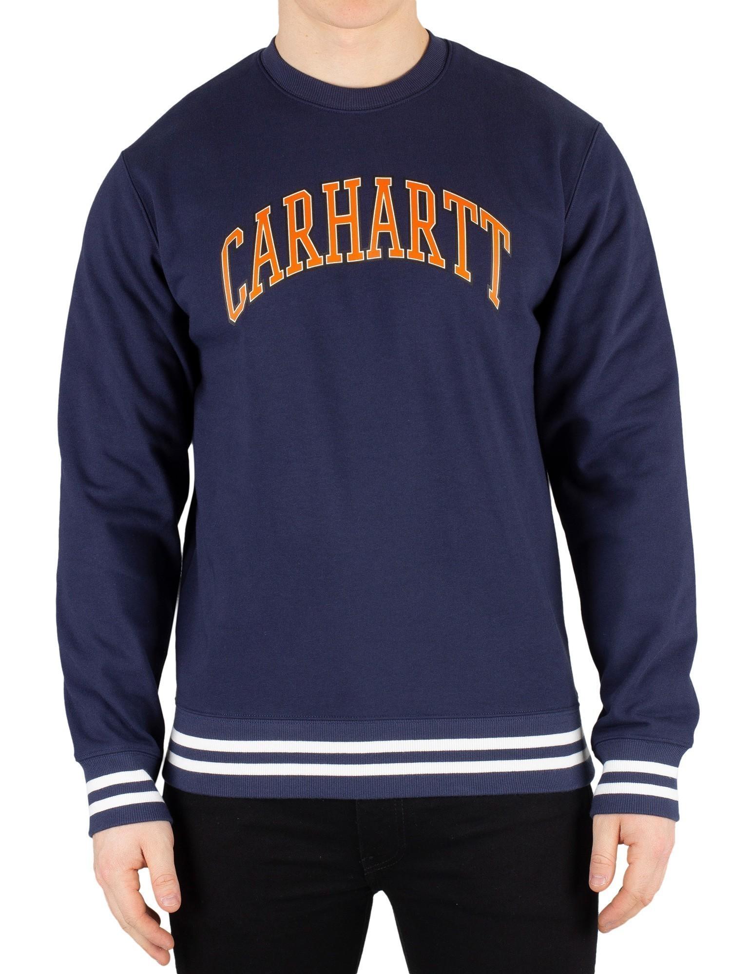 Carhartt WIP Cotton Knowledge Sweatshirt in Blue for Men - Lyst