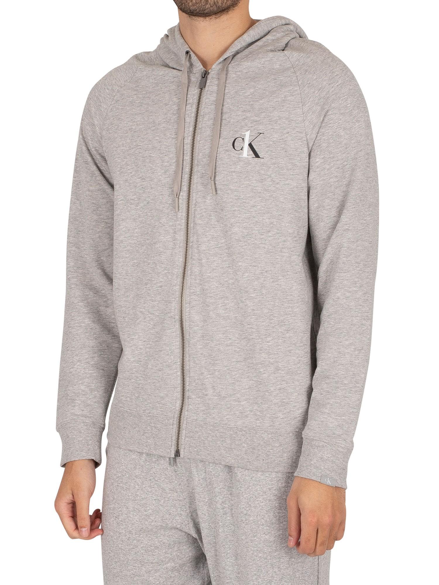 light grey marl hoodie