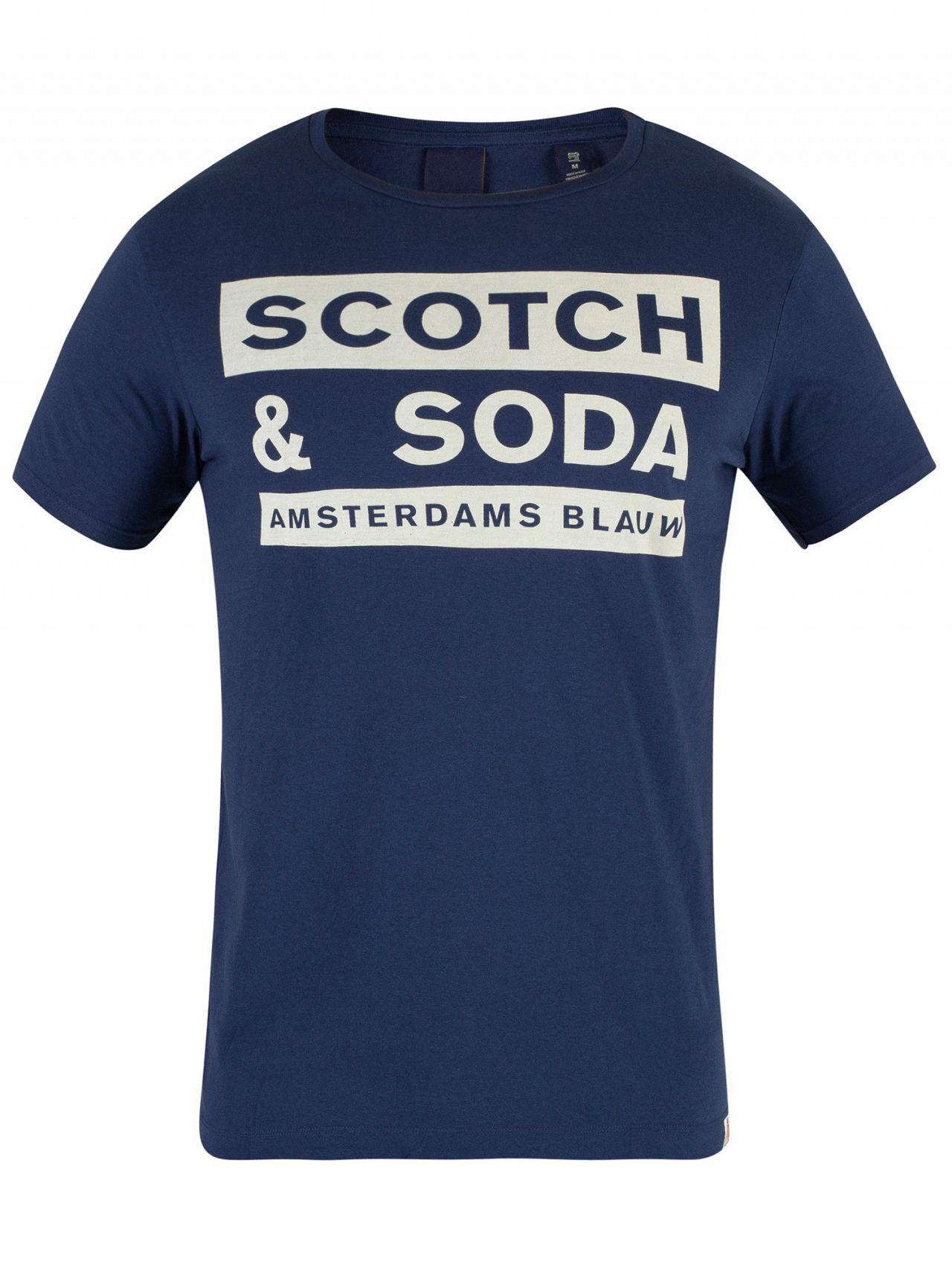 ams blauw t shirt