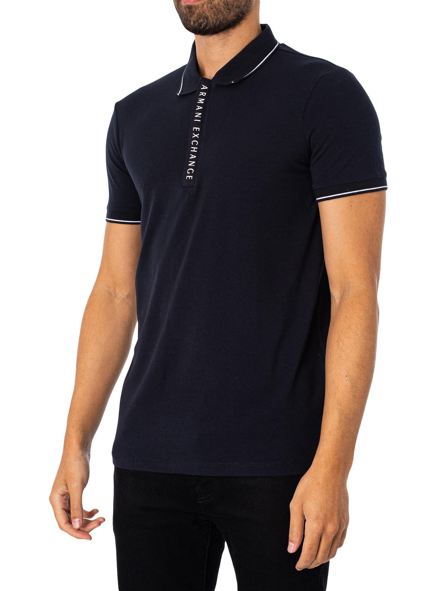 Armani exchange 2024 zip up polo
