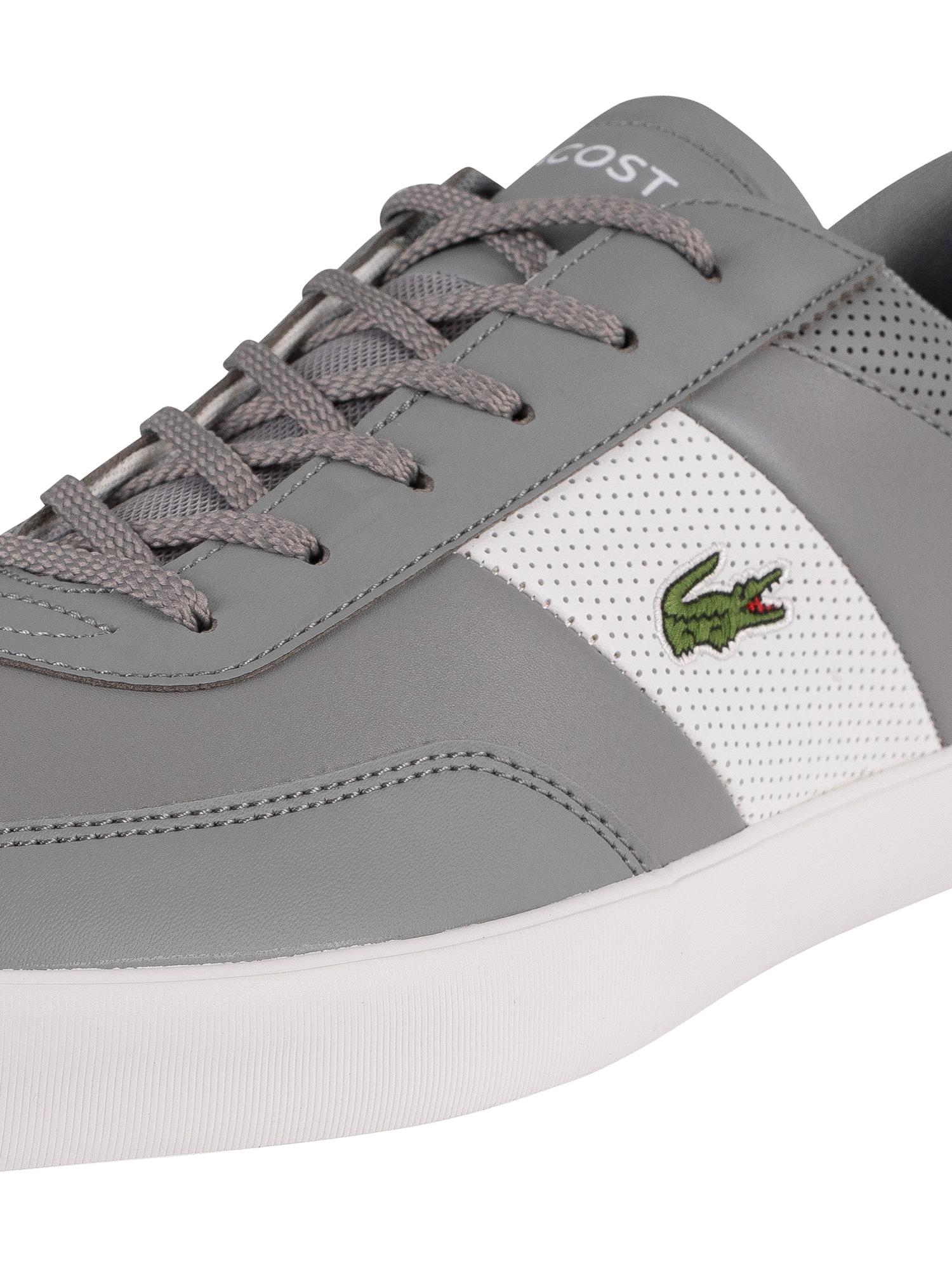 lacoste court master grey
