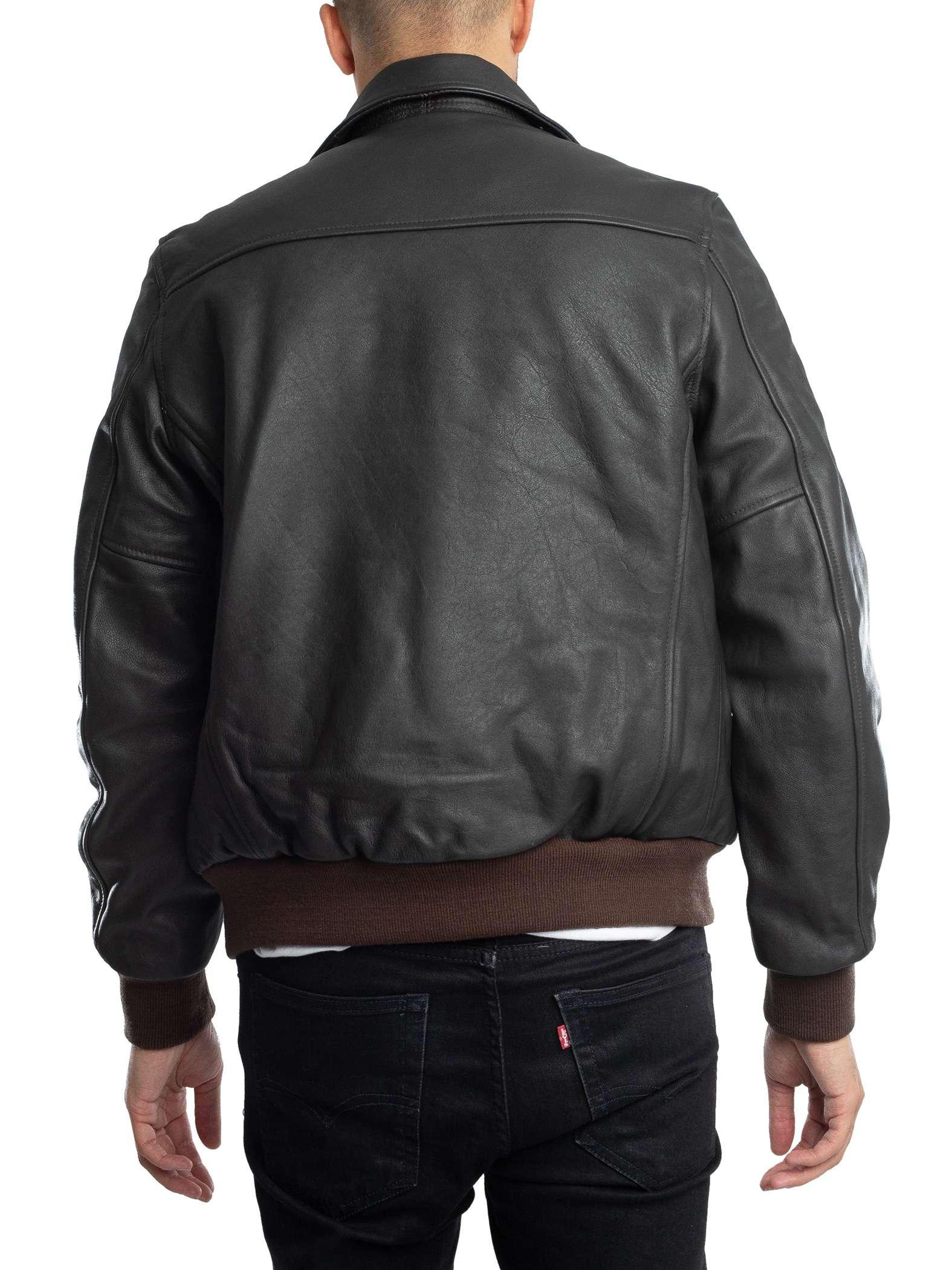 Schott Nyc Vintage A-2 Leather Flight Jacket in Grey for Men | Lyst UK