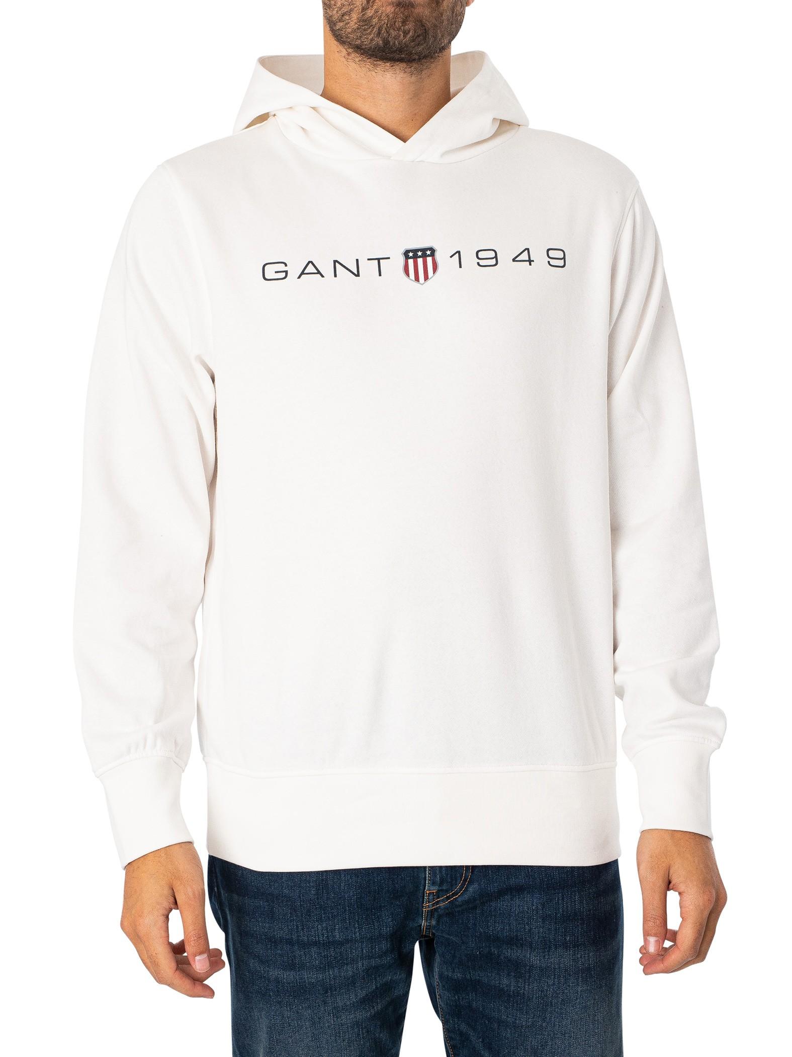 Gant hotsell white hoodie