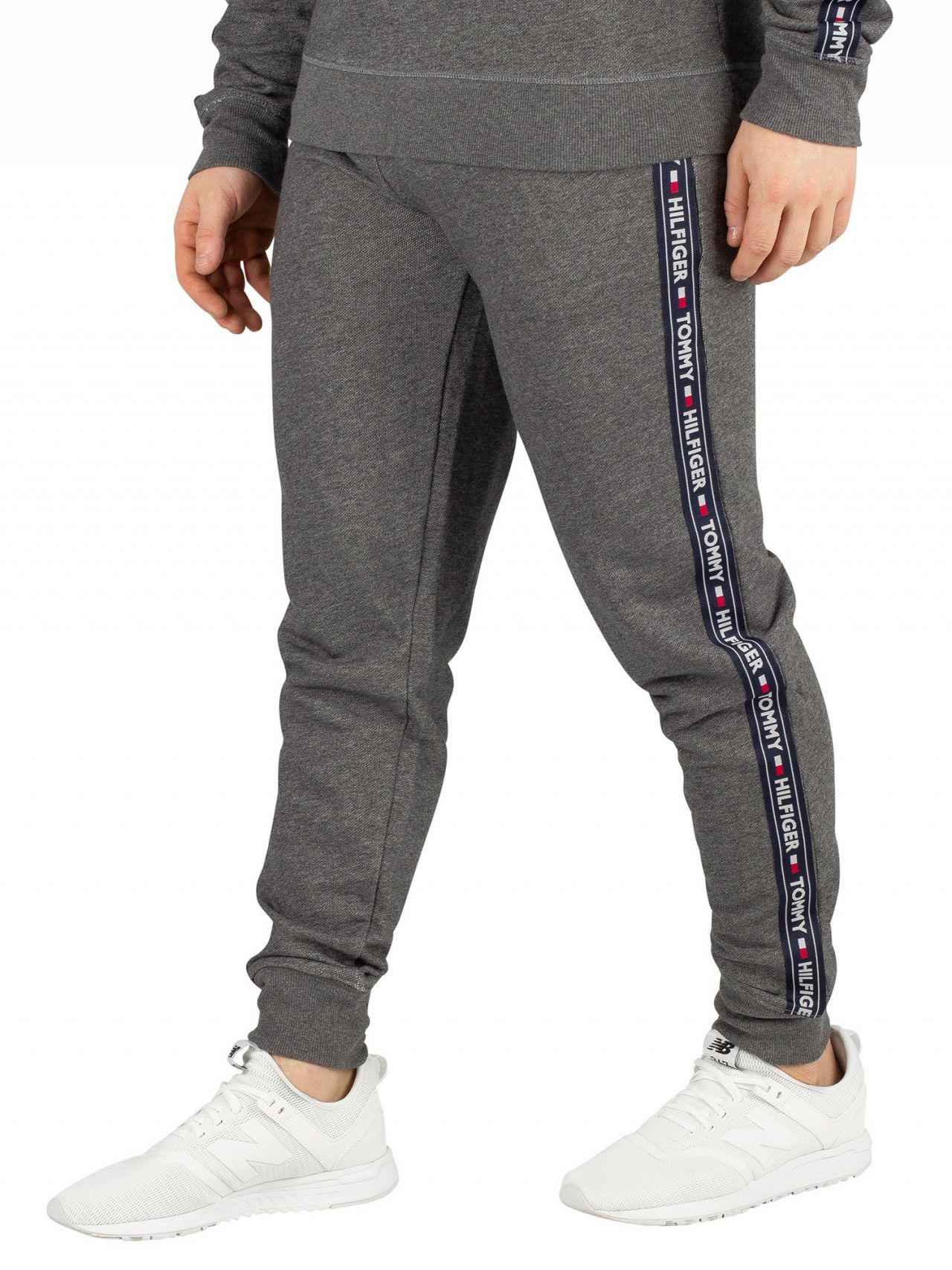 Lyst - Tommy Hilfiger Dark Grey Heather Track Joggers in Gray for Men