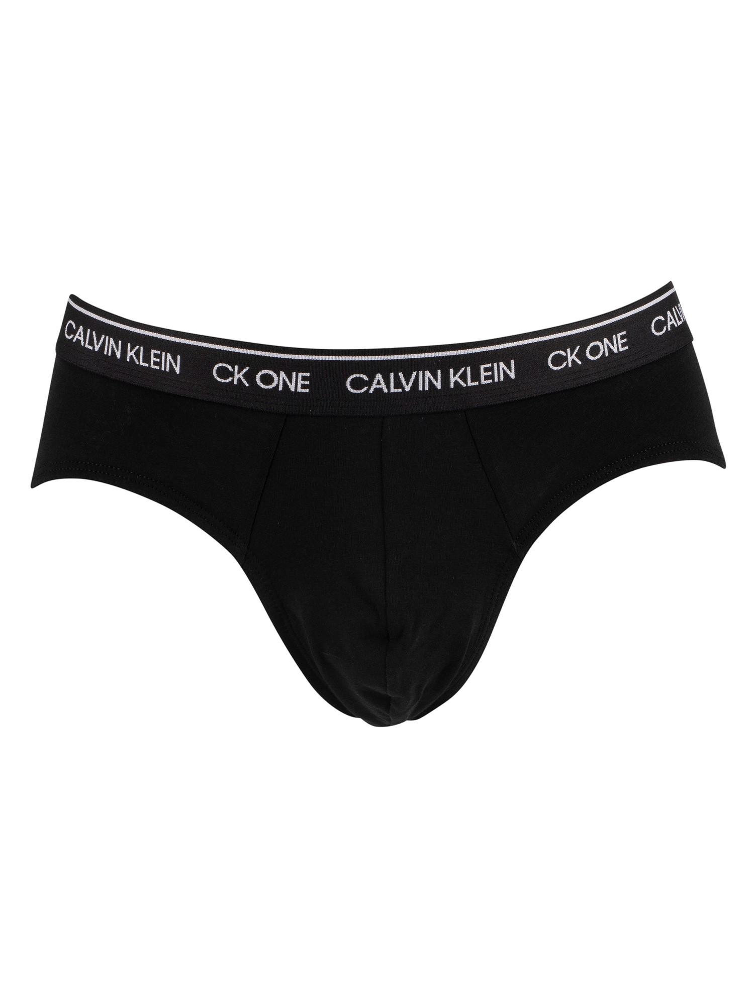 Calvin Klein Cotton Ck One Hip Briefs in Black for Men Lyst