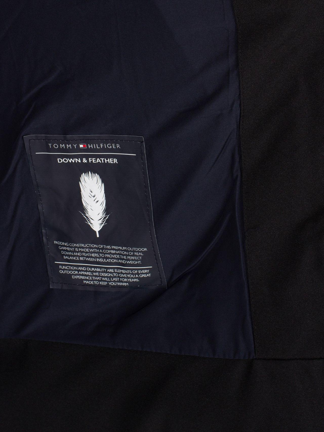 Tommy Hilfiger Jet Black Heavy Canvas Down Parka Jacket for Men | Lyst  Canada