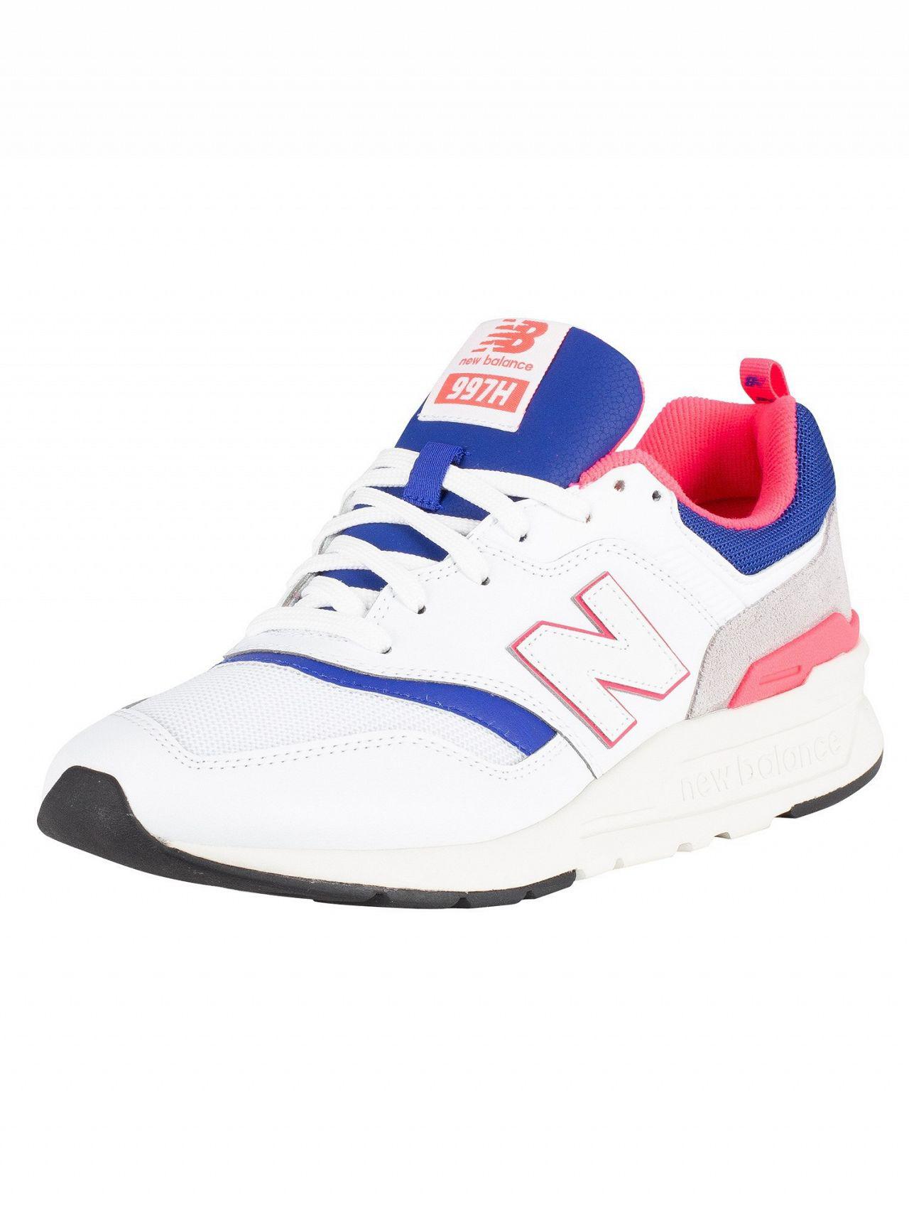 new balance 997 pink and white trainers