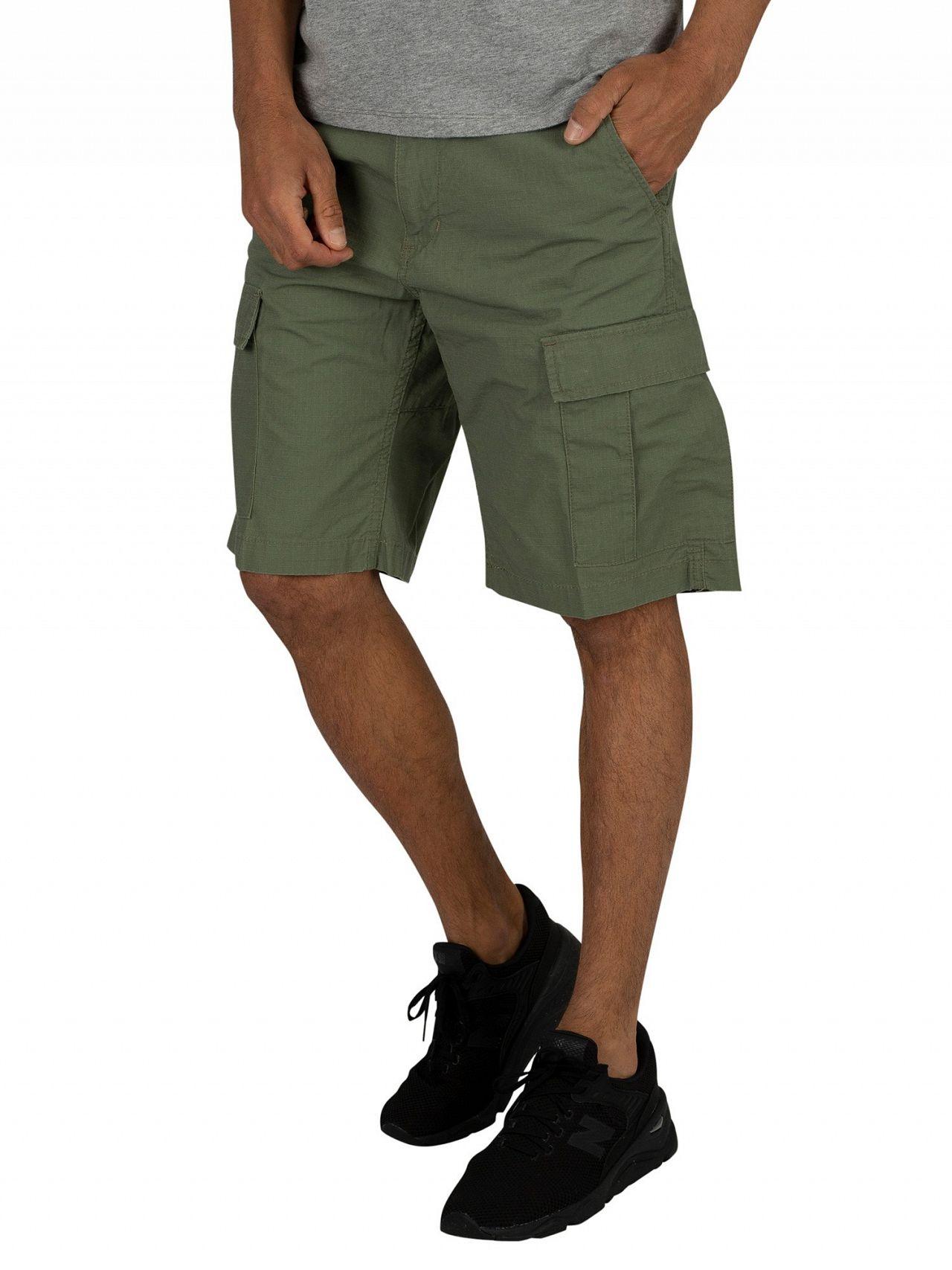 Carhartt WIP Dollar Green Rinsed Aviation Cargo Shorts in Green for Men - Lyst