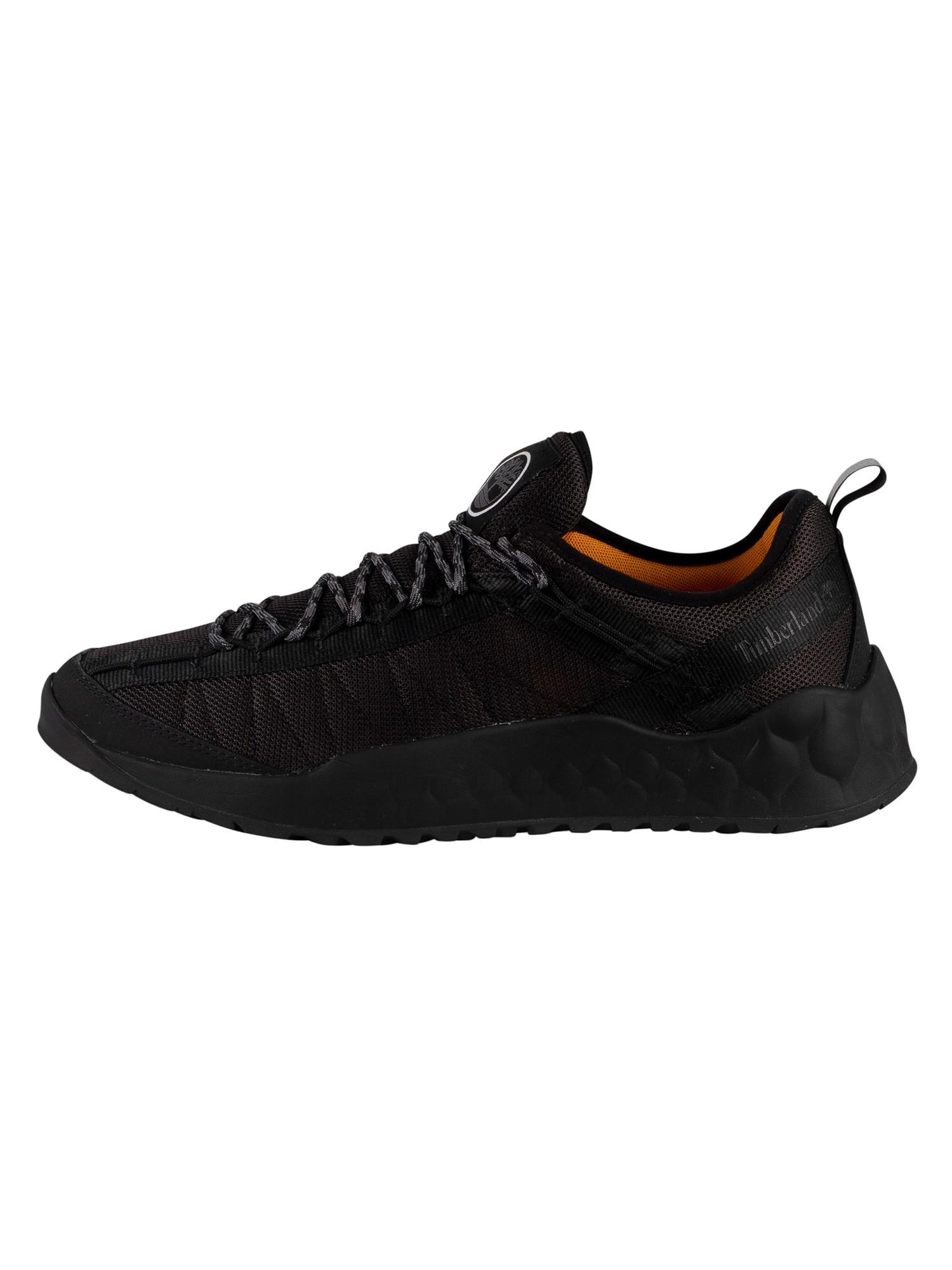 Timberland Leather Solar Wave Low Mesh Trainers in Black for Men - Lyst