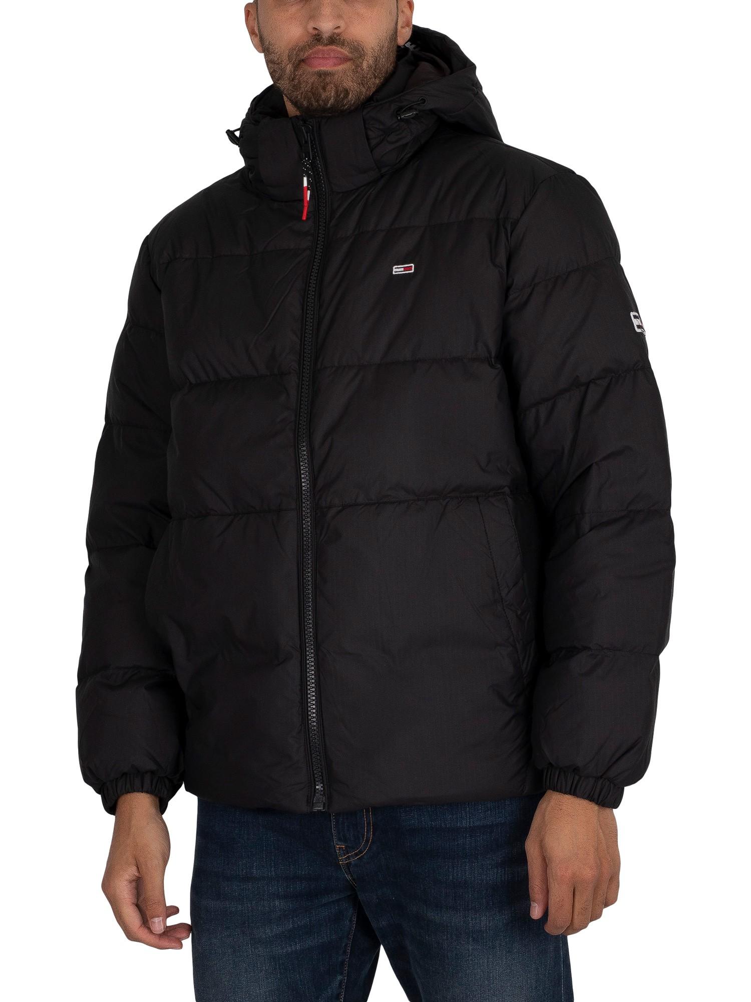 Tommy Hilfiger Denim Essential Down Puffer Jacket in Black for Men | Lyst