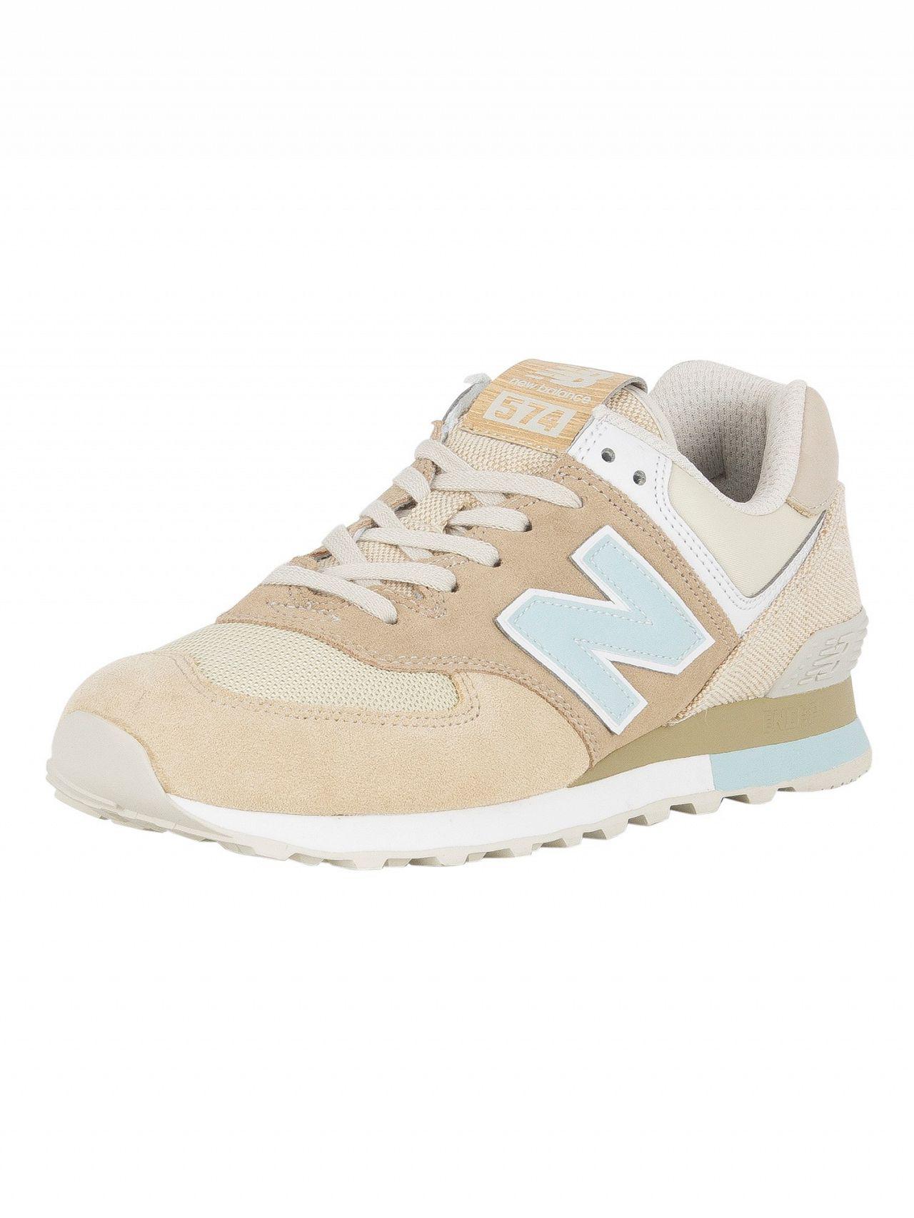 New Balance Hemp 574 Suede Trainers for Men | Lyst