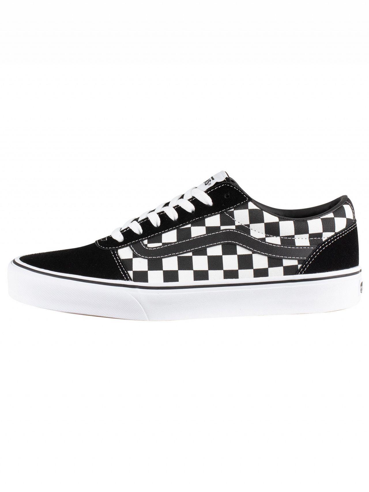checkered trainers