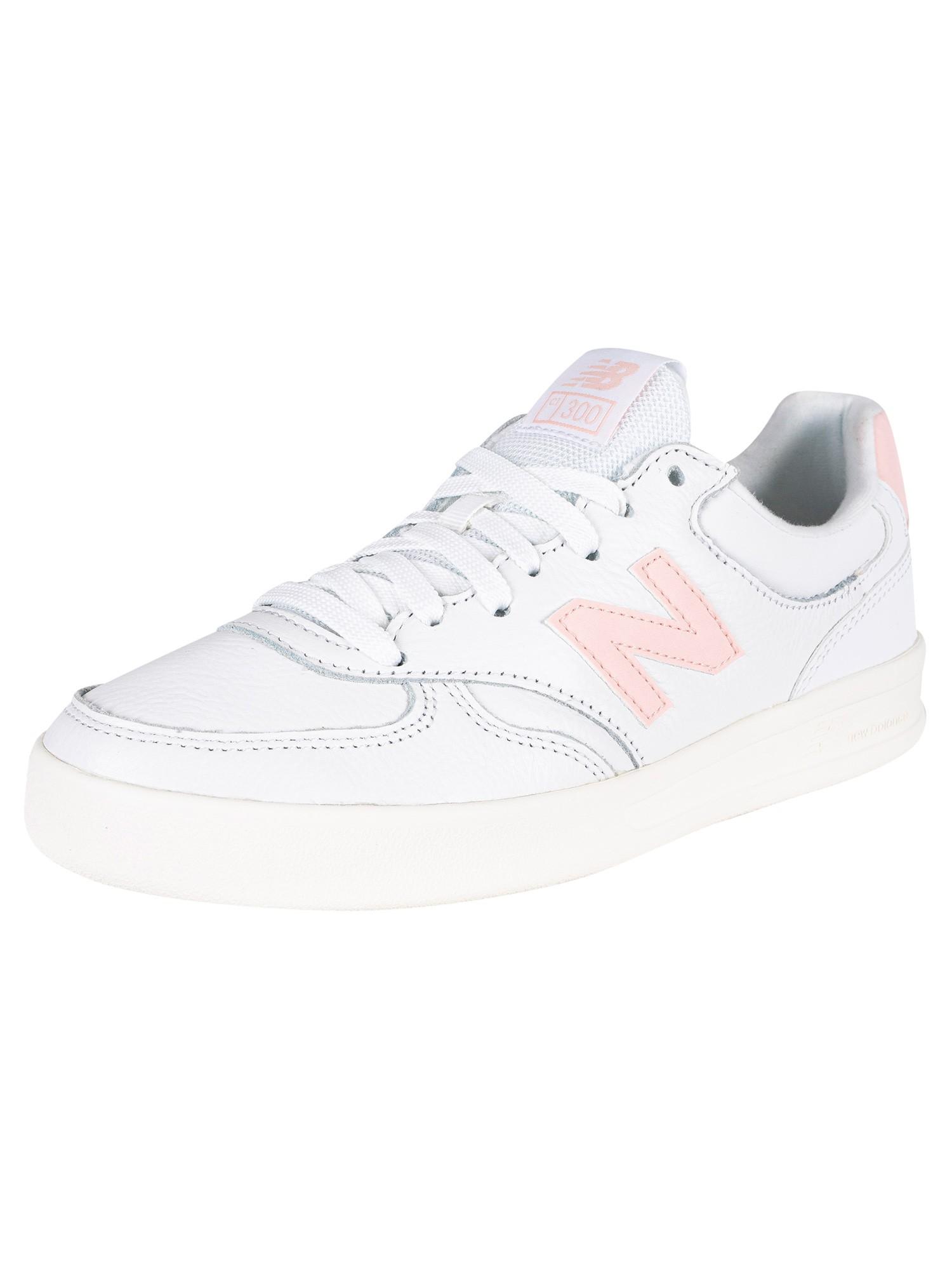 New Balance Ct300v3 Leather Trainers in White/Pink (White) for Men ...