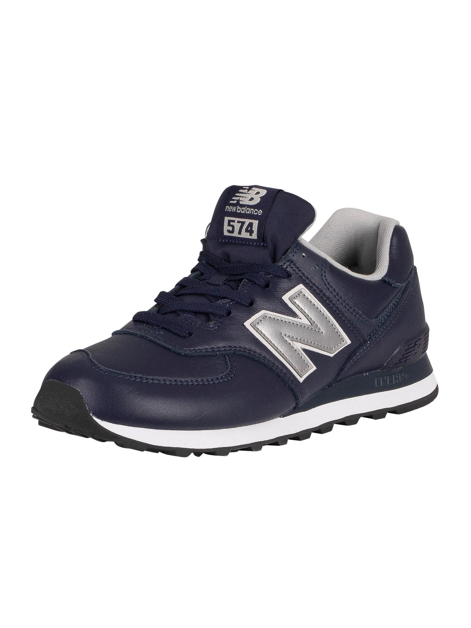 New Balance 574 Leather Trainers in Blue for Men | Lyst موسيقى حلوه