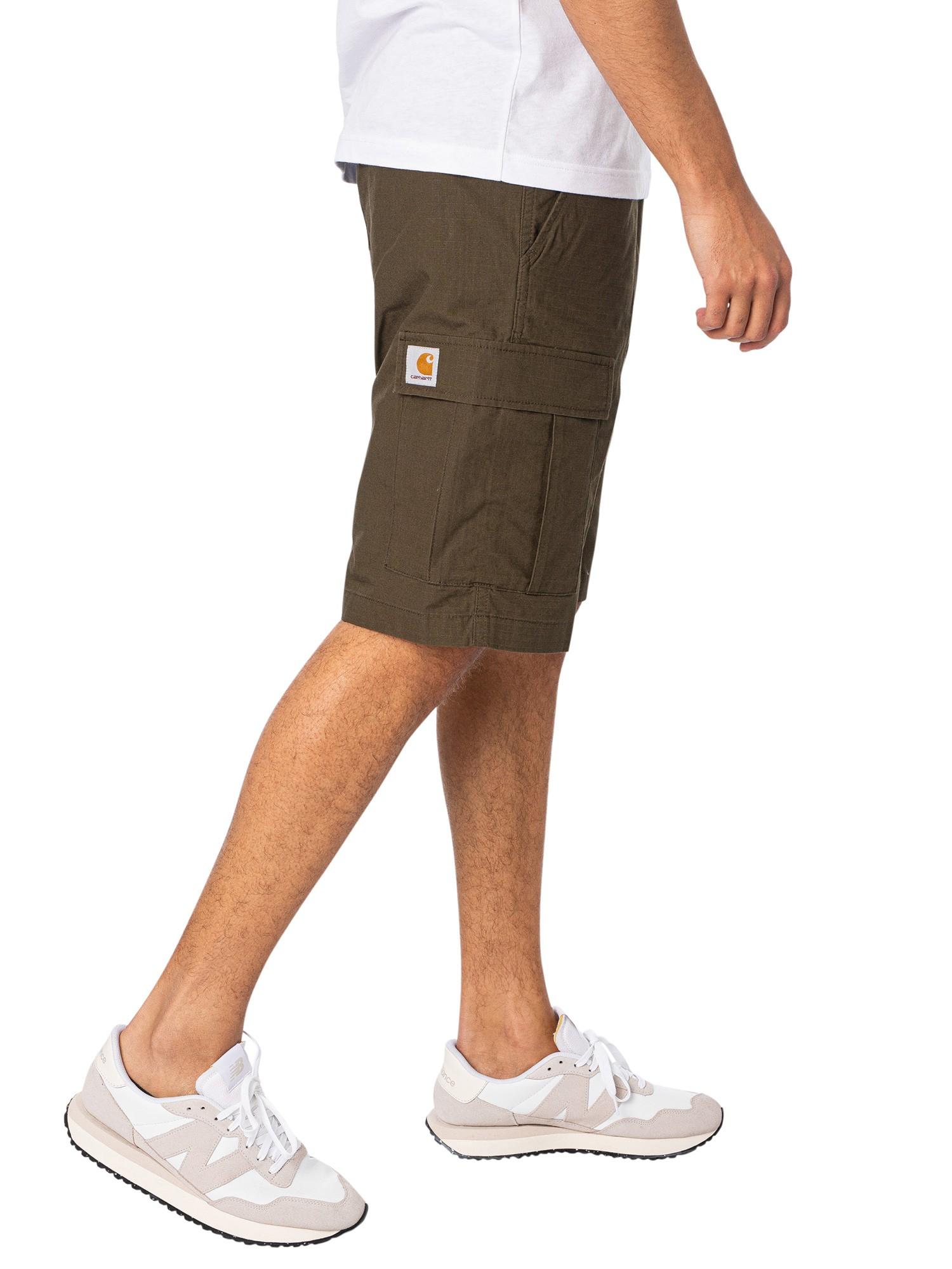 Carhartt WIP Aviation Slim Cargo Shorts in Natural for Men | Lyst