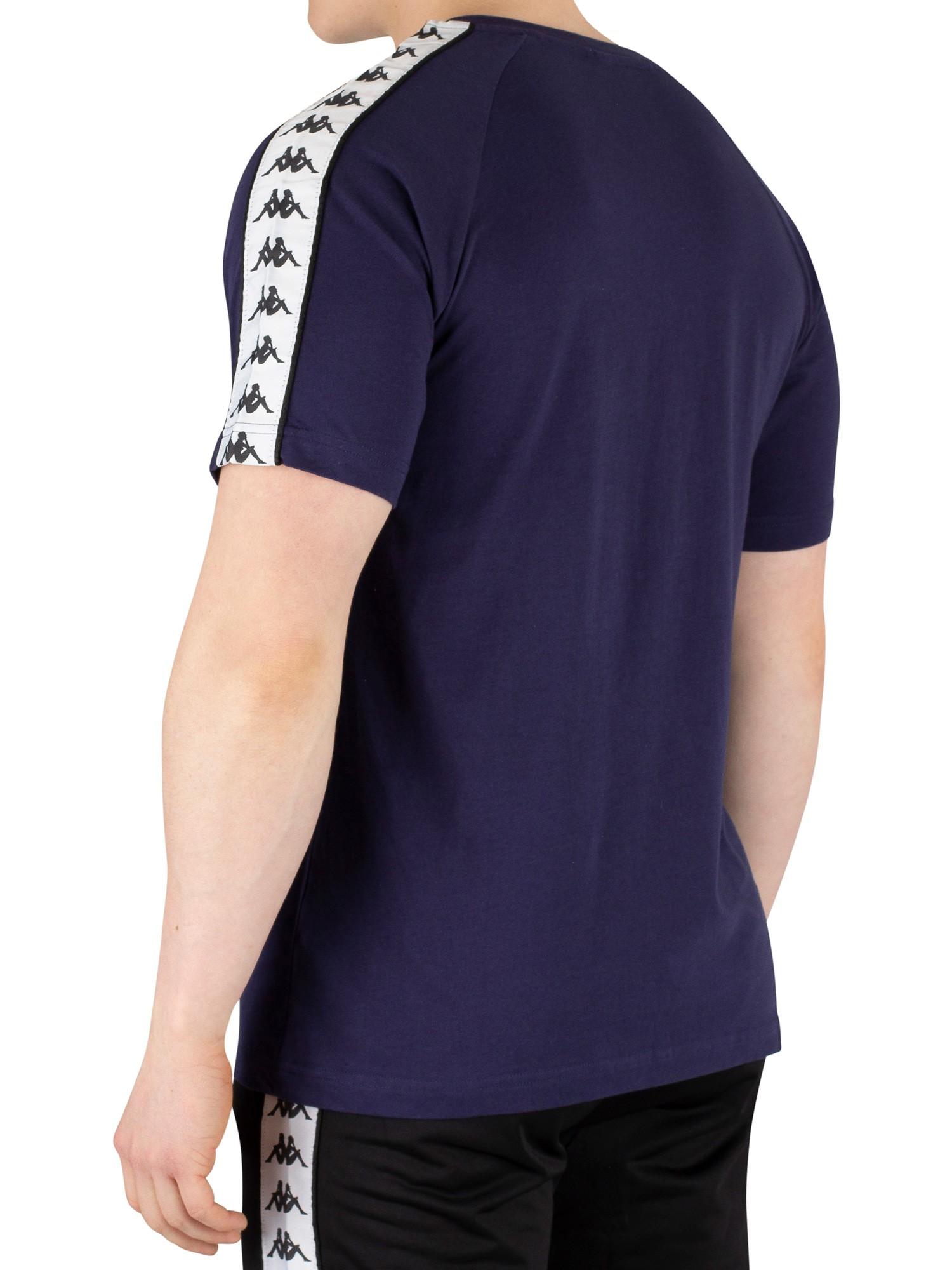 Kappa Rubber 222 Banda Coen T-shirt in Blue Marine/White/Black (Blue) for  Men | Lyst