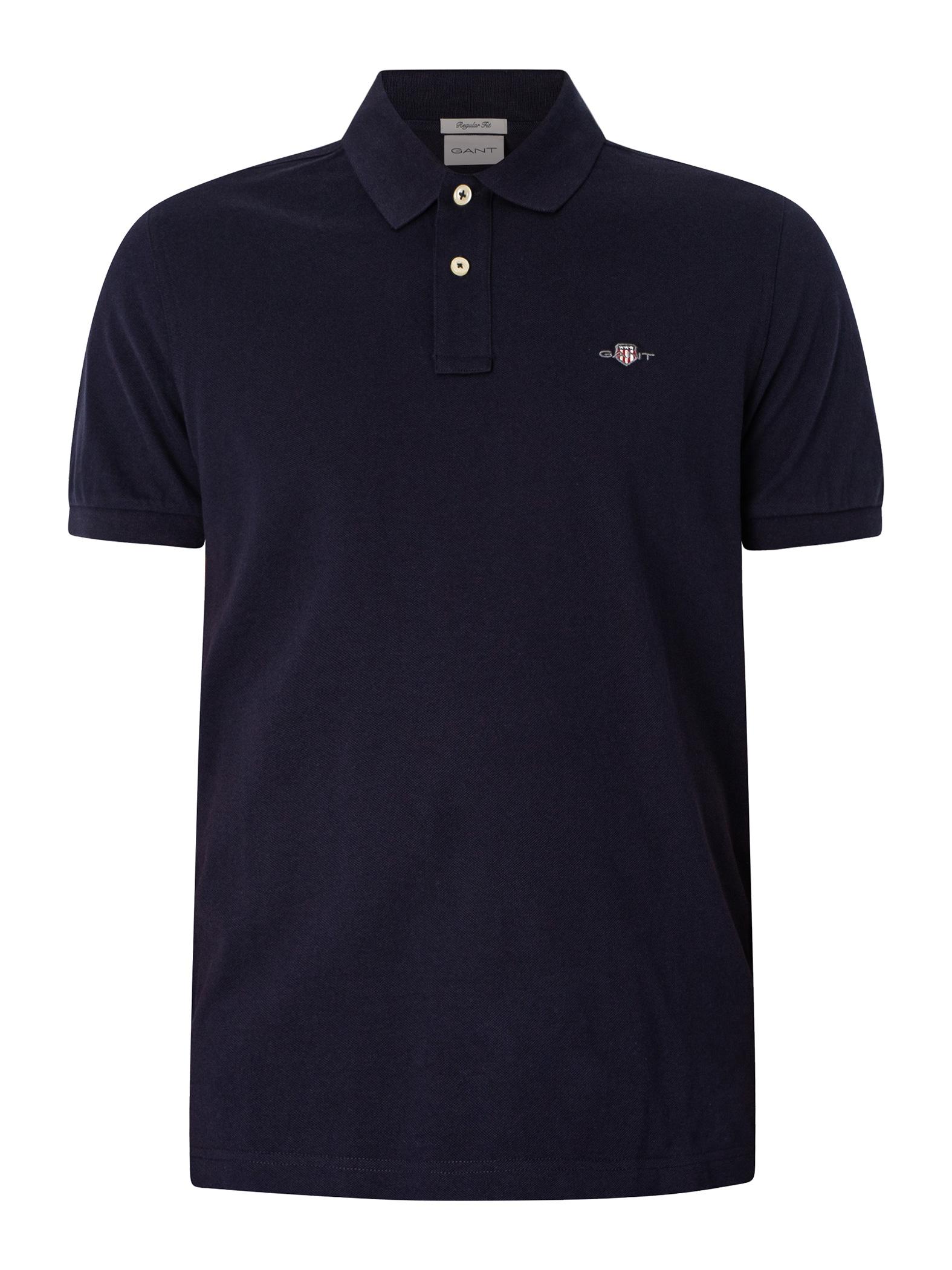 | for Regular Polo Men Shield Blue in GANT Pique Shirt Lyst