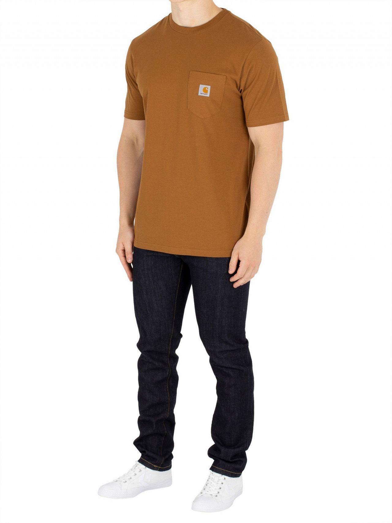 Carhartt WIP Hamilton Brown Pocket T-shirt for Men | Lyst