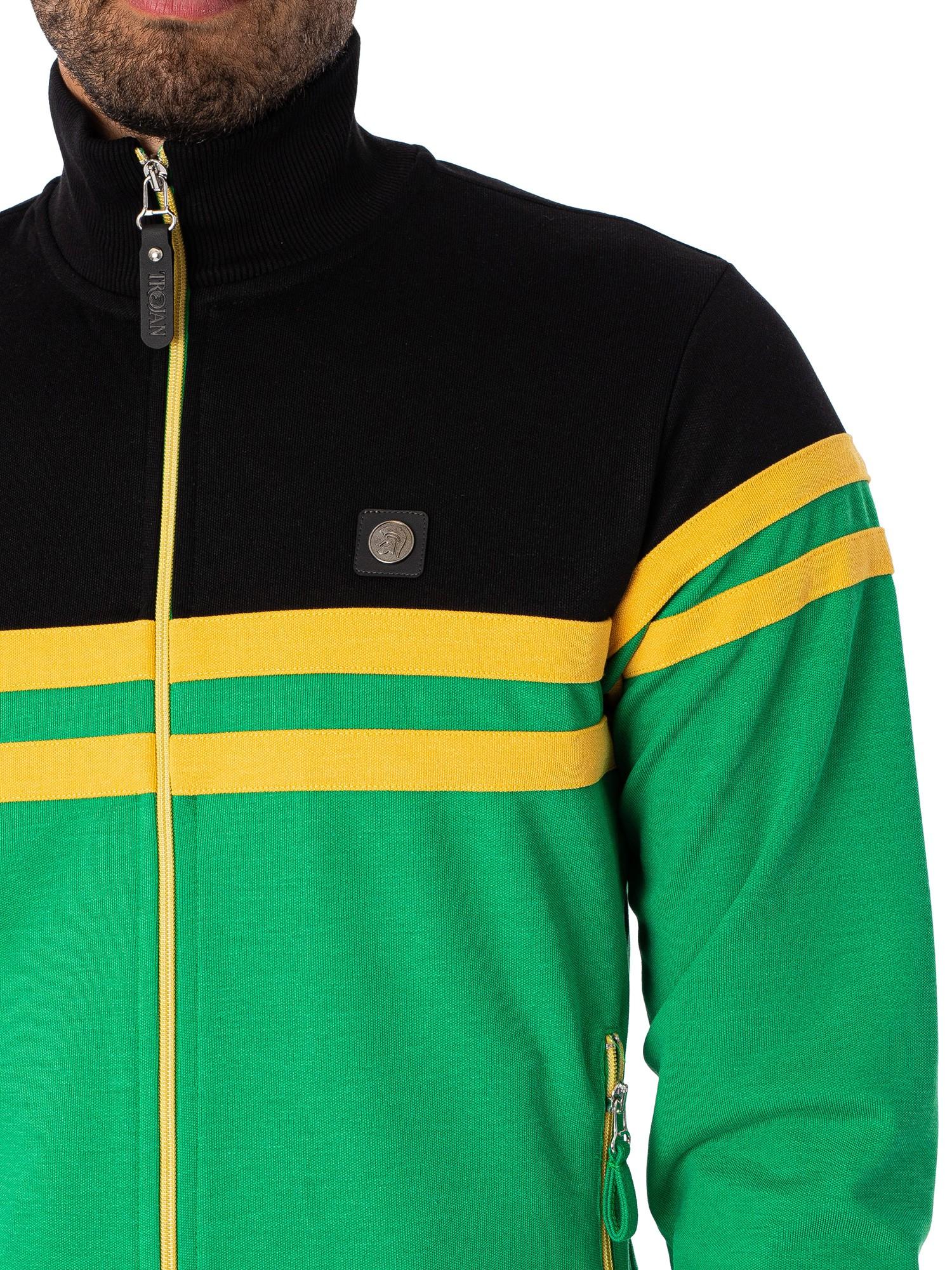 Trojan Logo Track Jacket in Green for Men | Lyst