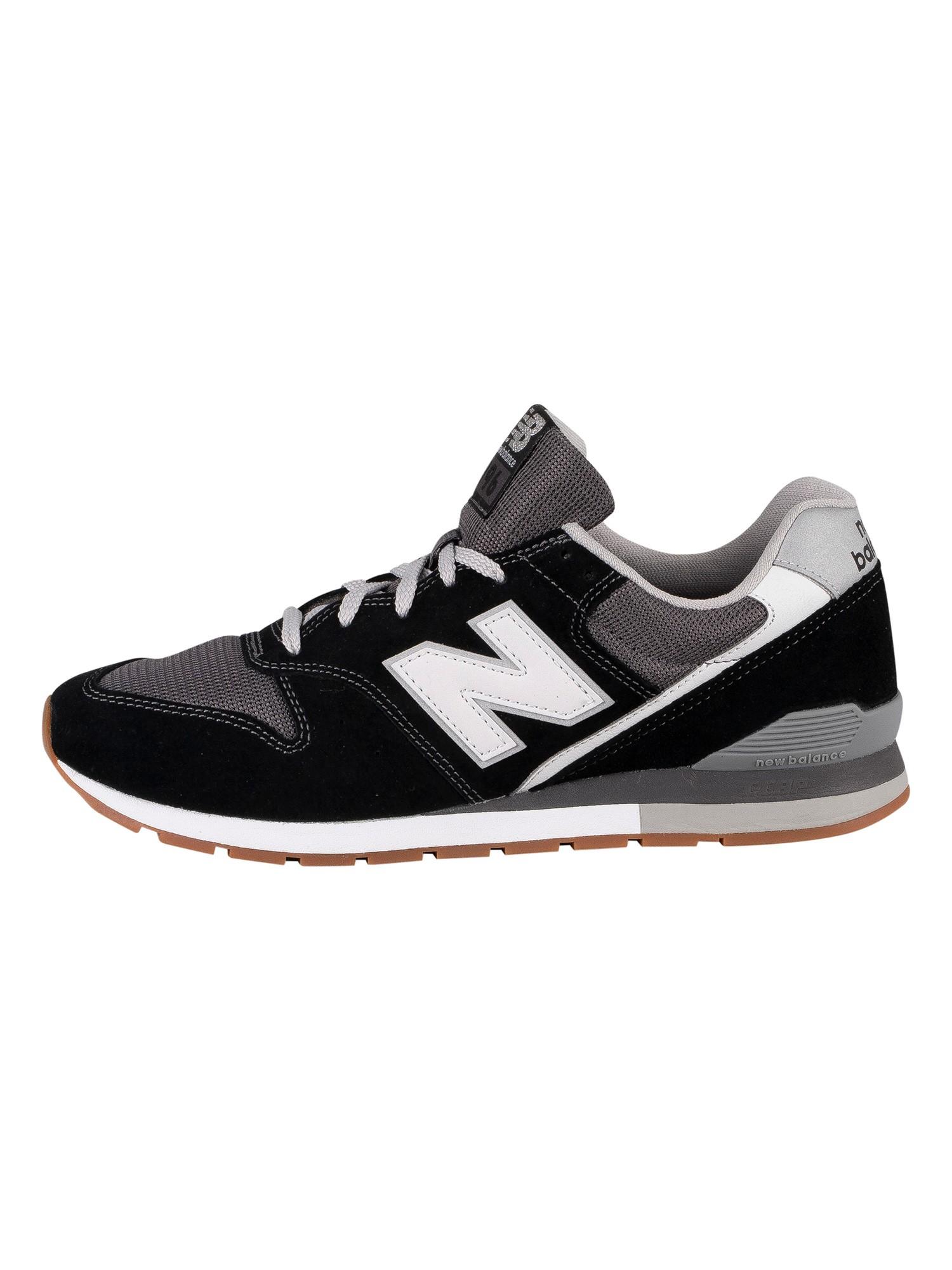 new balance 996 black suede trainers