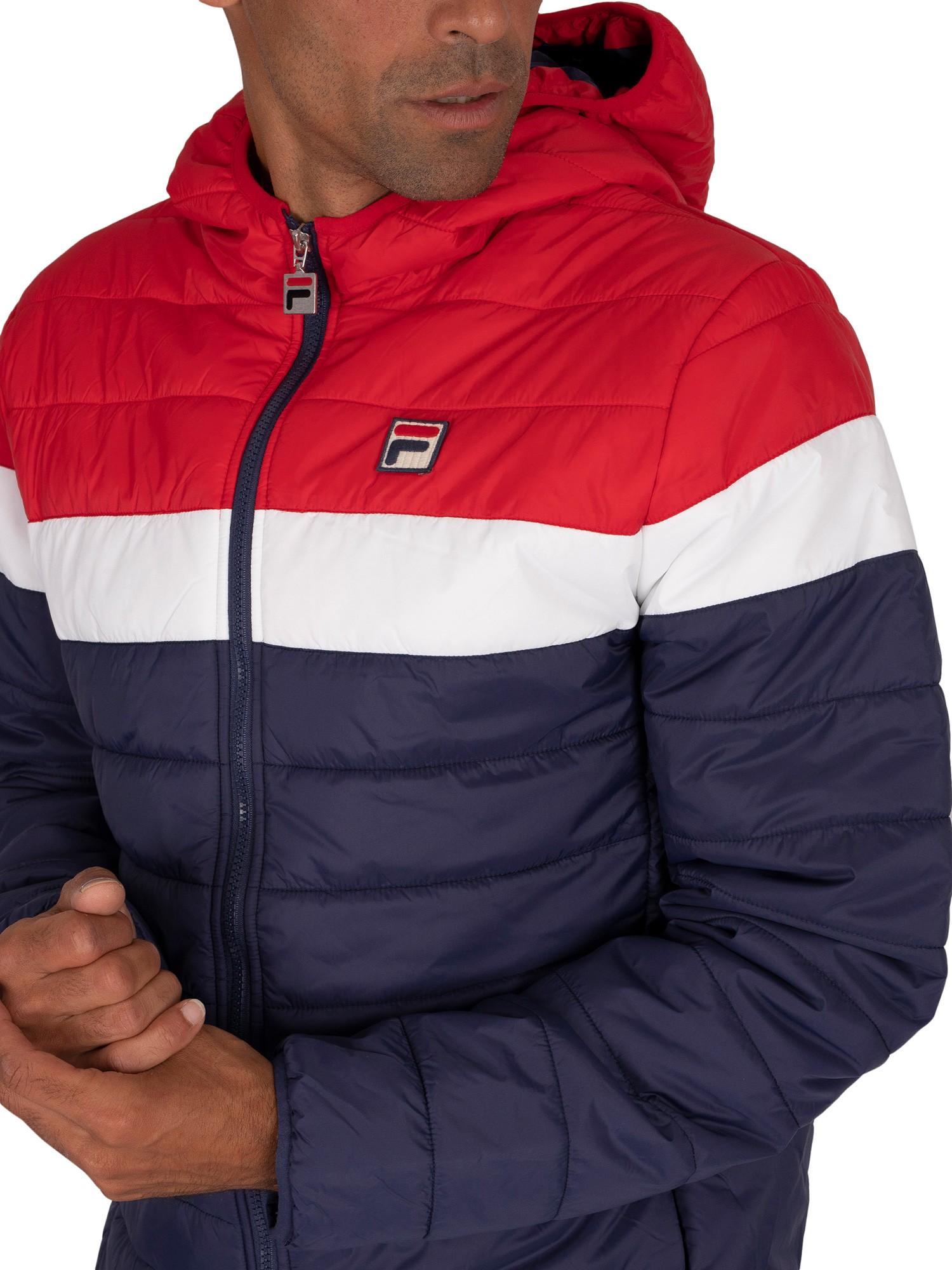 fila blue puffer jacket