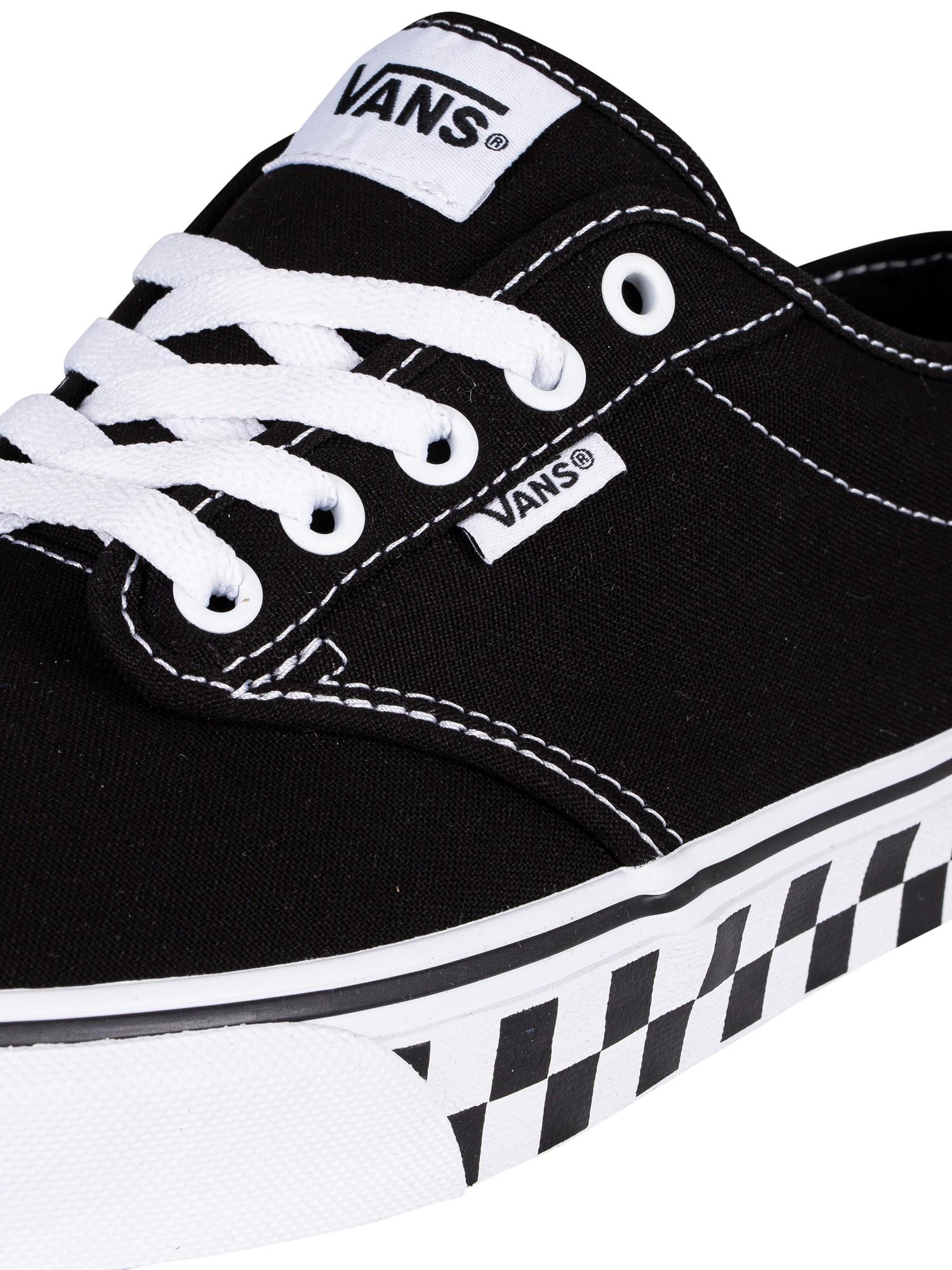 Vans Atwood Checker Sidewall Trainers in Black for Men | Lyst