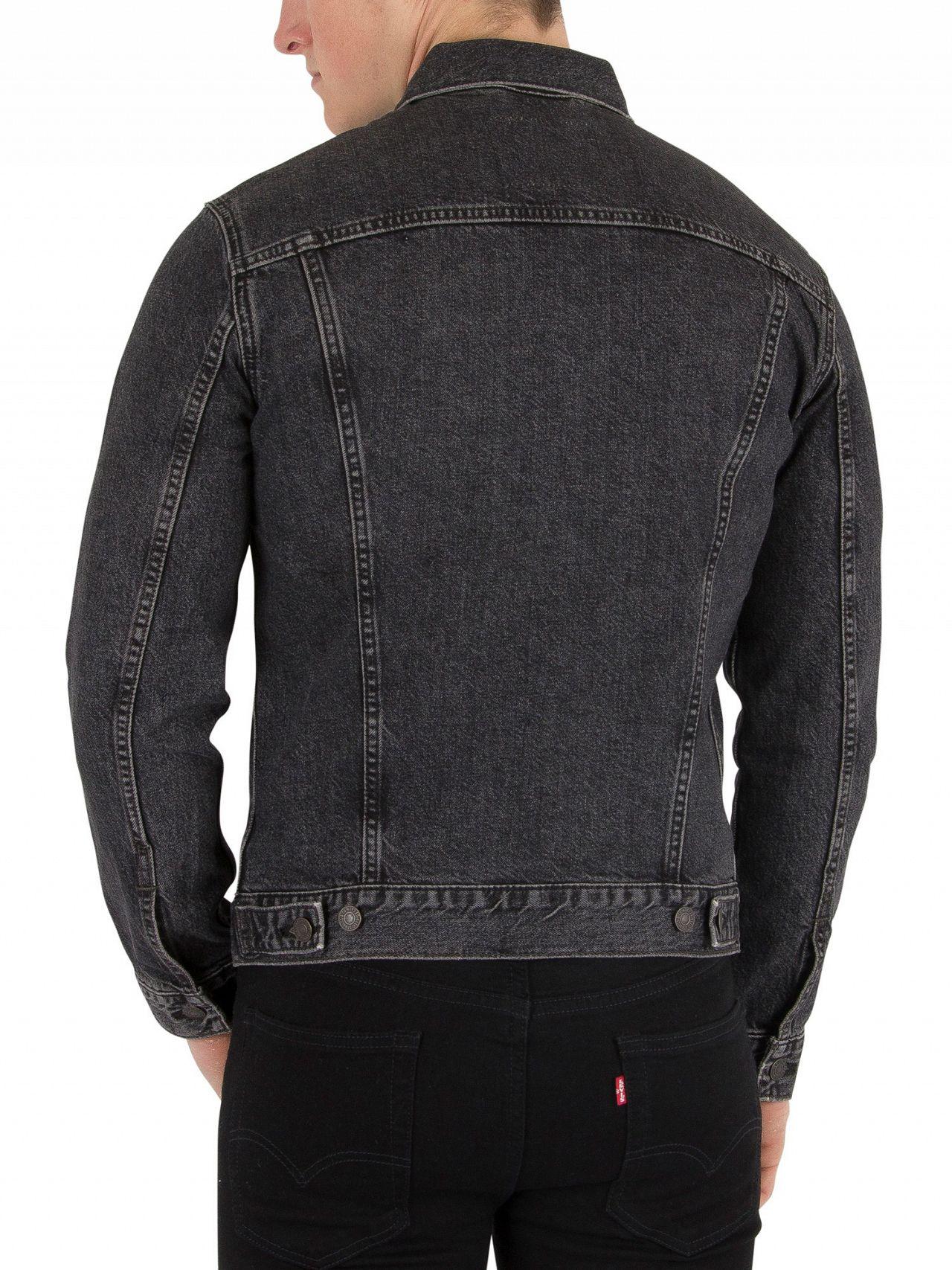 Levi's The The Trucker Jacket in Black for Men | Lyst