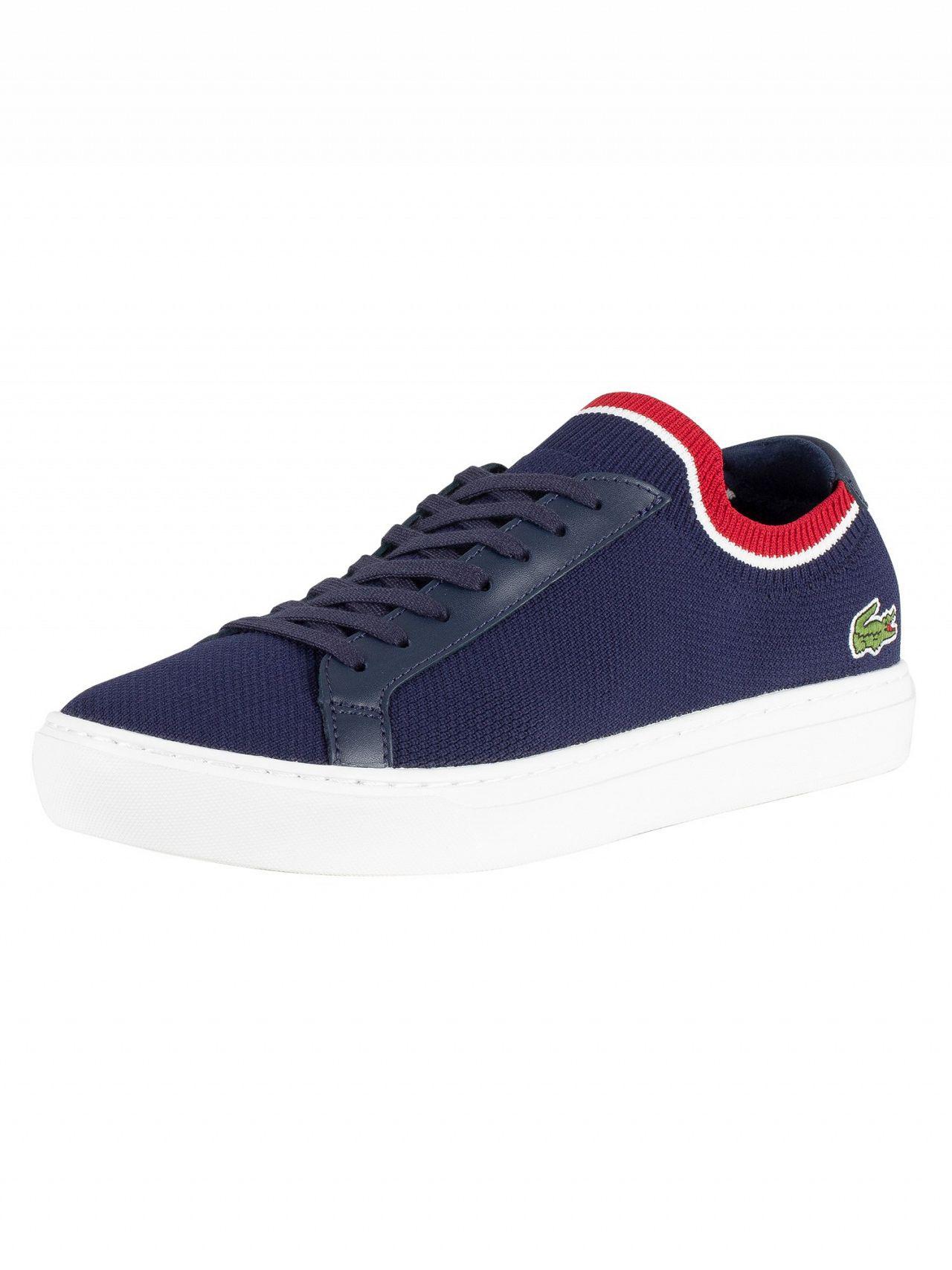 Lacoste Lace Navy/white/red La Piquee 119 1 Cma Trainers in Blue for Men |  Lyst