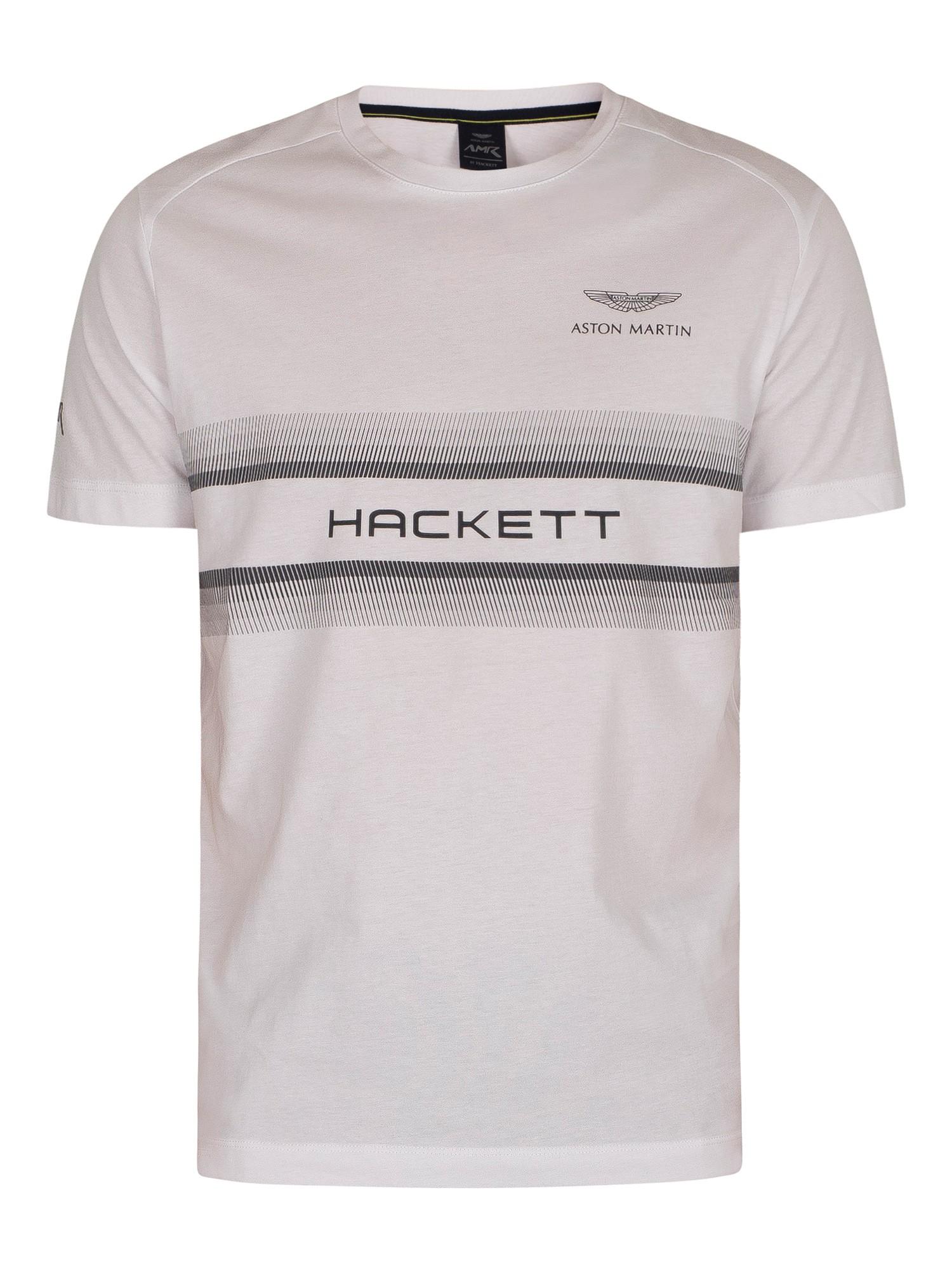 Hackett Aston Martin Racing Print T-shirt in White for Men | Lyst