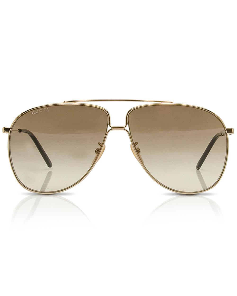 gucci gold aviator sunglasses