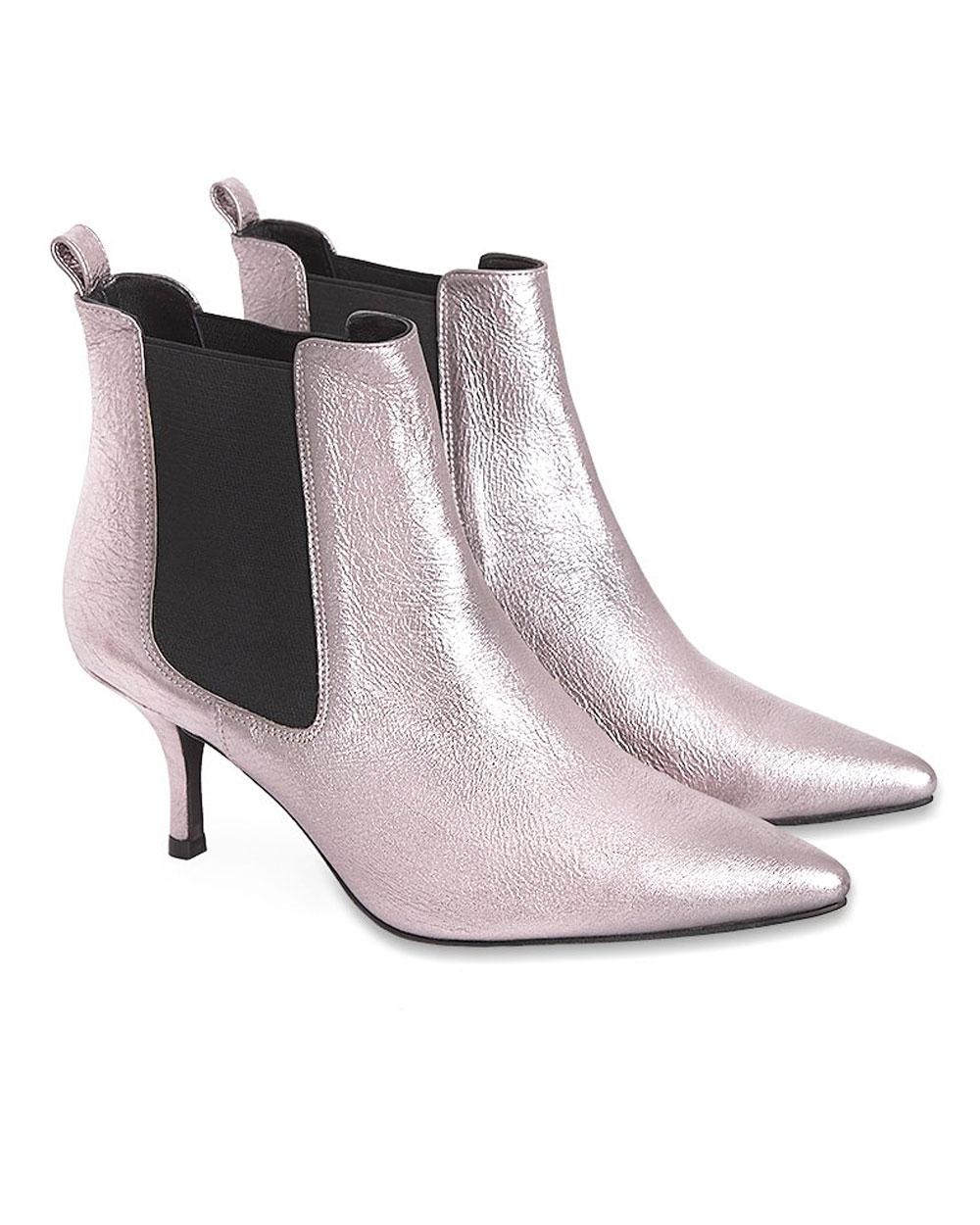 anine bing stevie boots red metallic