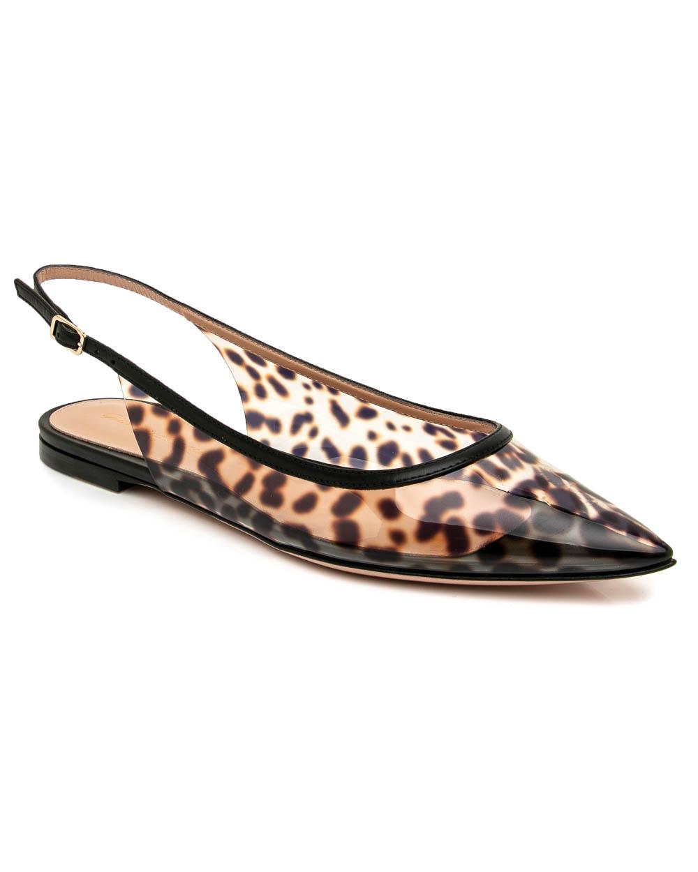 gianvito rossi leopard flats