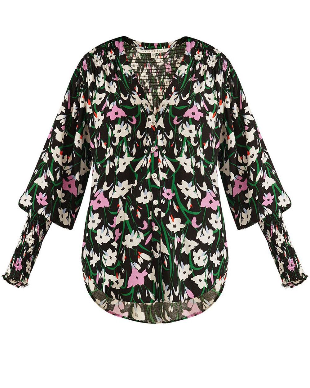 veronica beard floral top