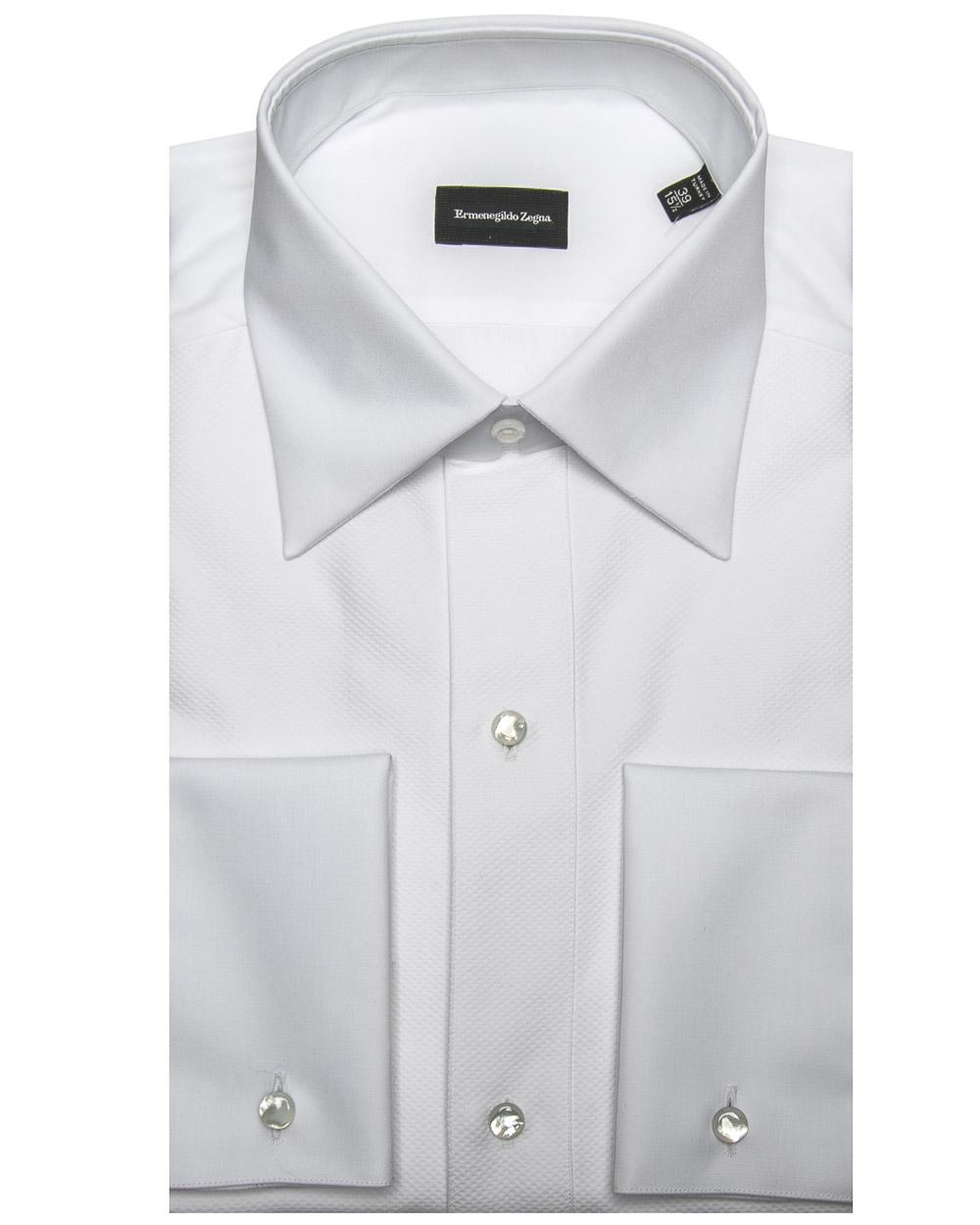 Ike Behar 100/% Woven Cotton Tuxedo Shirt